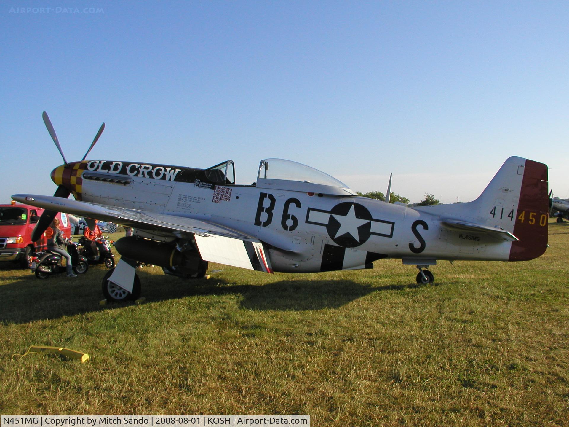 N451MG, 1944 North American P-51D Mustang C/N 44-74774, EAA AirVenture 2008.