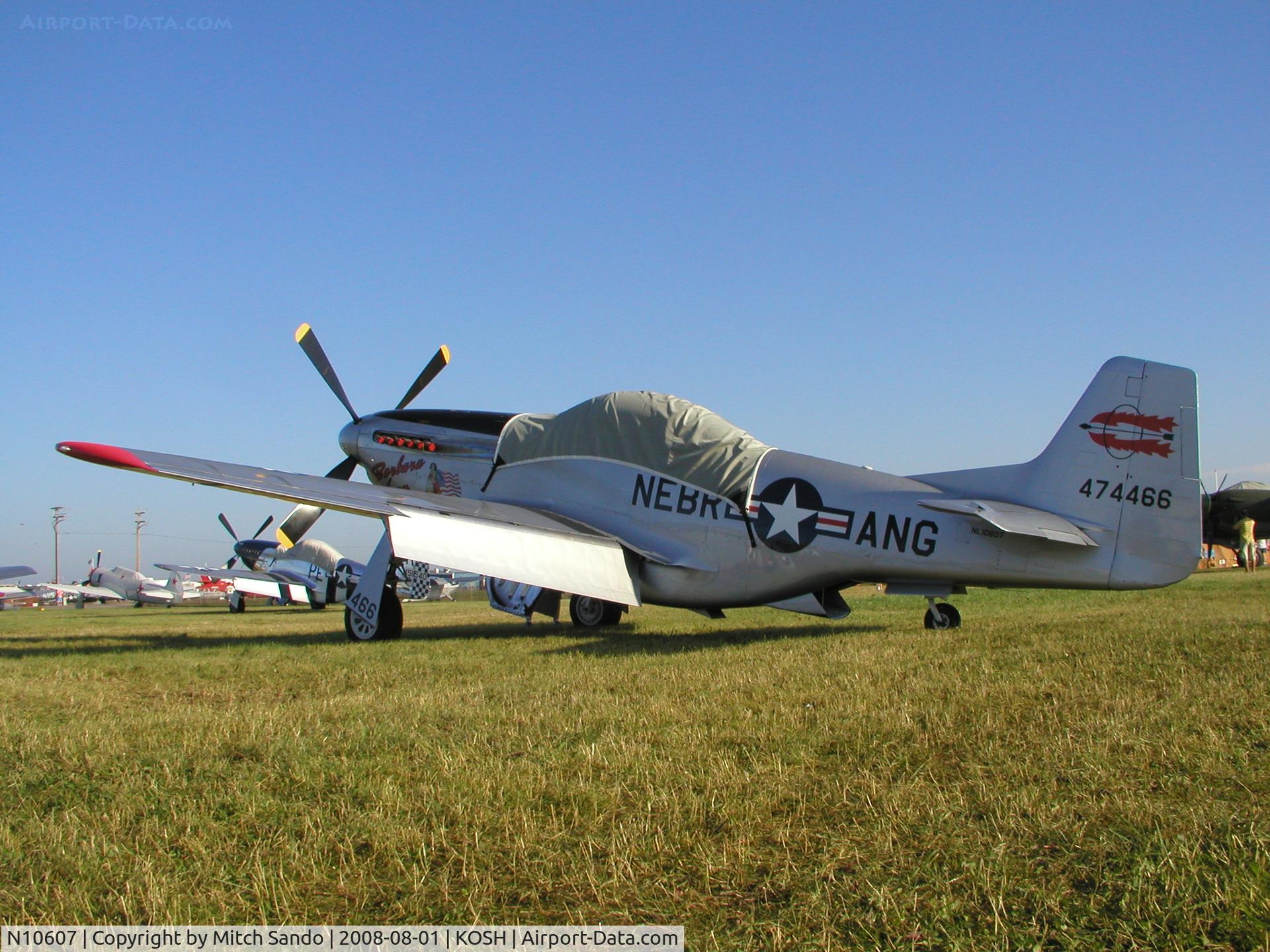N10607, 1944 North American P-51D Mustang C/N 122-41006, EAA AirVenture 2008.