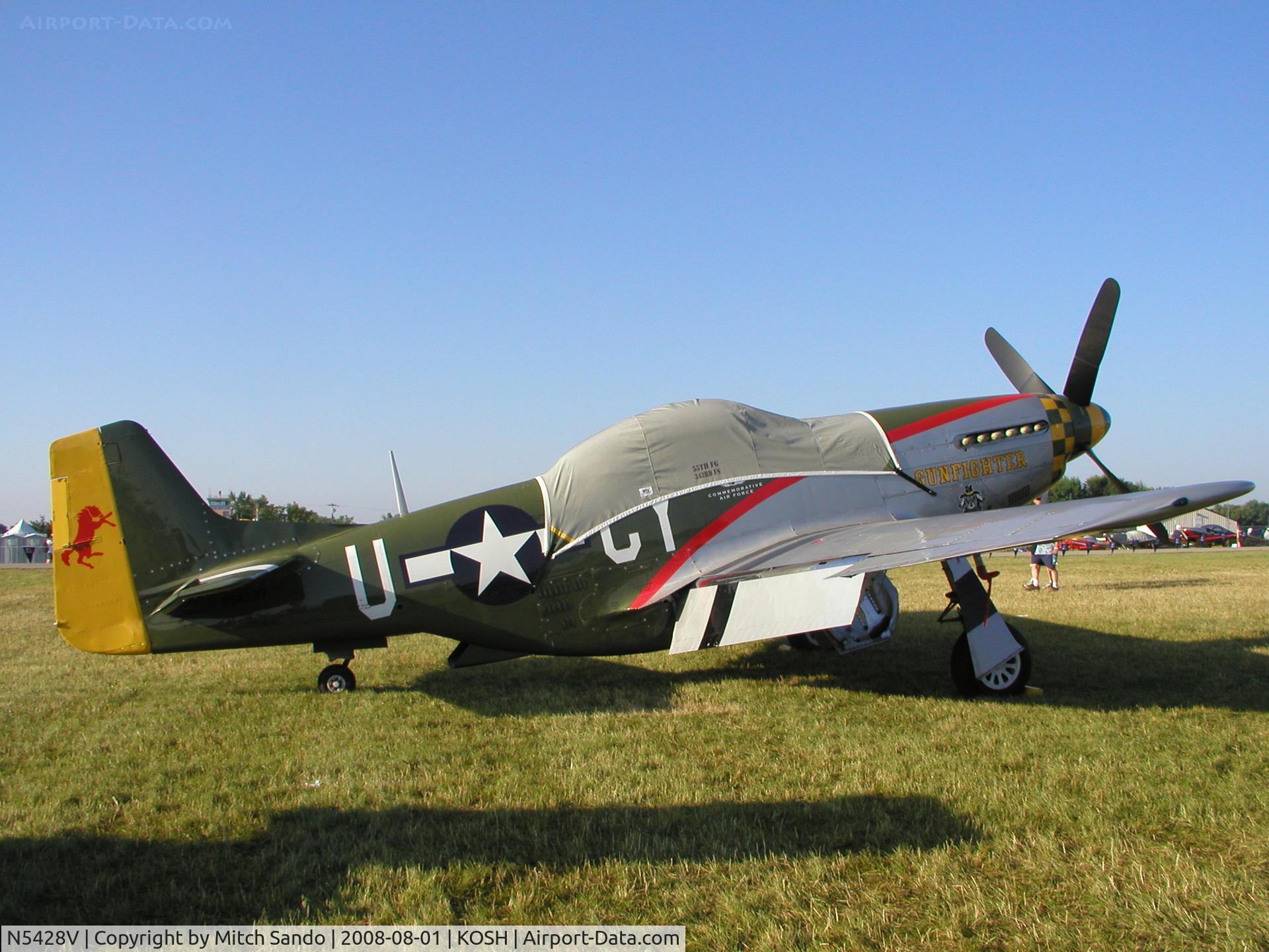N5428V, 1944 North American P-51D Mustang C/N 122-39723, EAA AirVenture 2008.