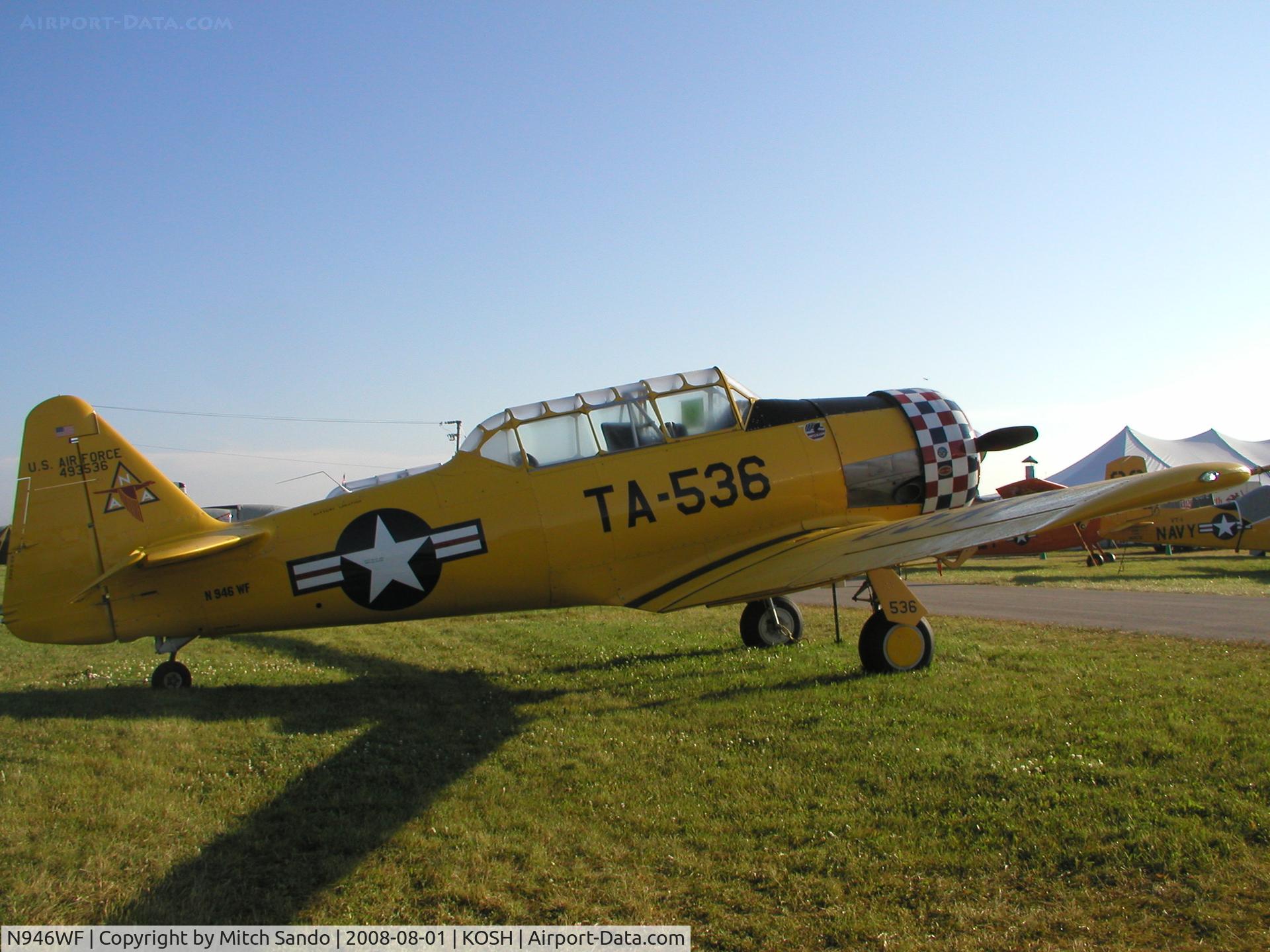 N946WF, 1941 North American T-6G Texan C/N 168-680, EAA AirVenture 2008.