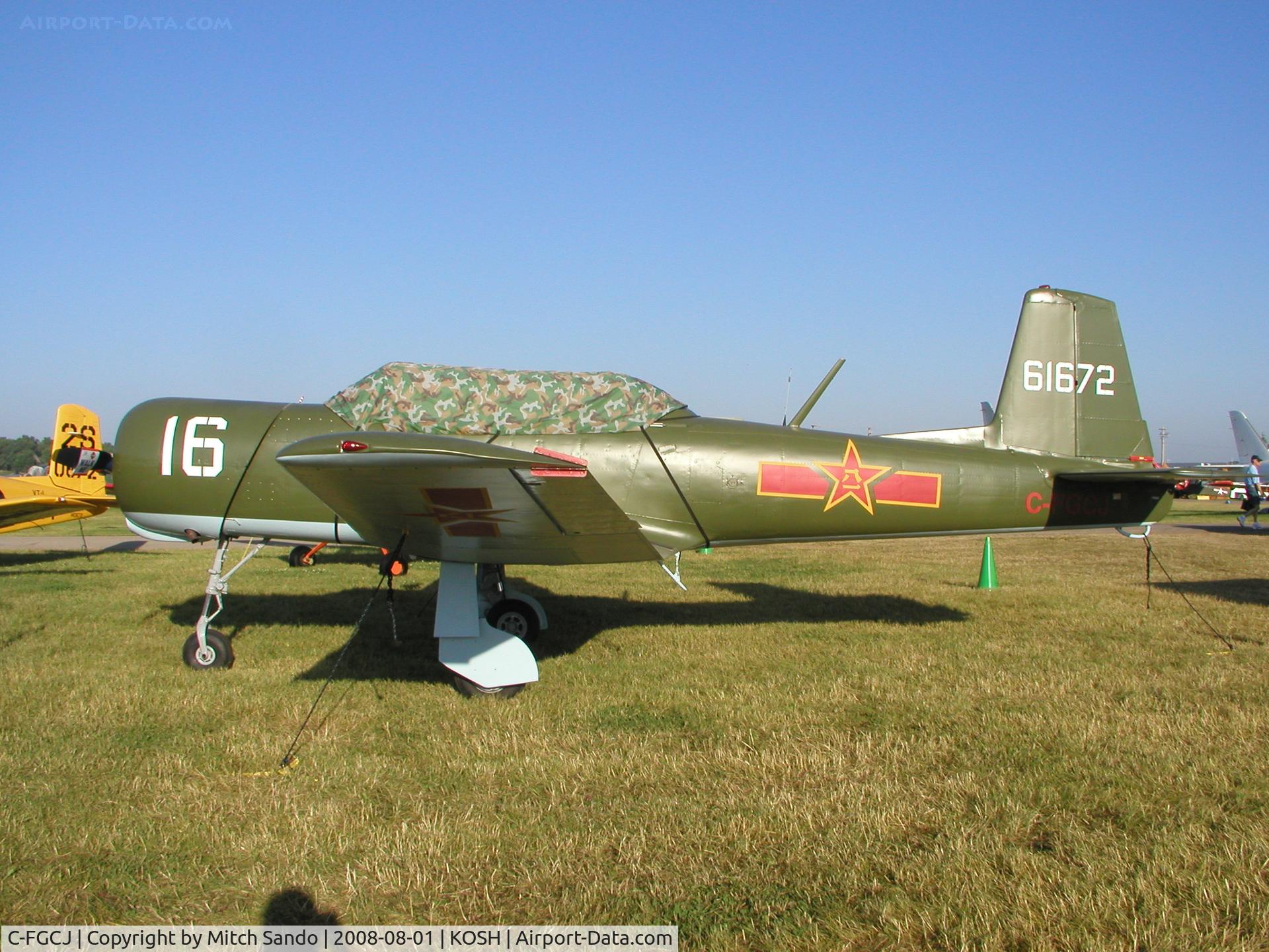 C-FGCJ, 1989 Nanchang CJ-6A C/N 4632022, EAA AirVenture 2008.