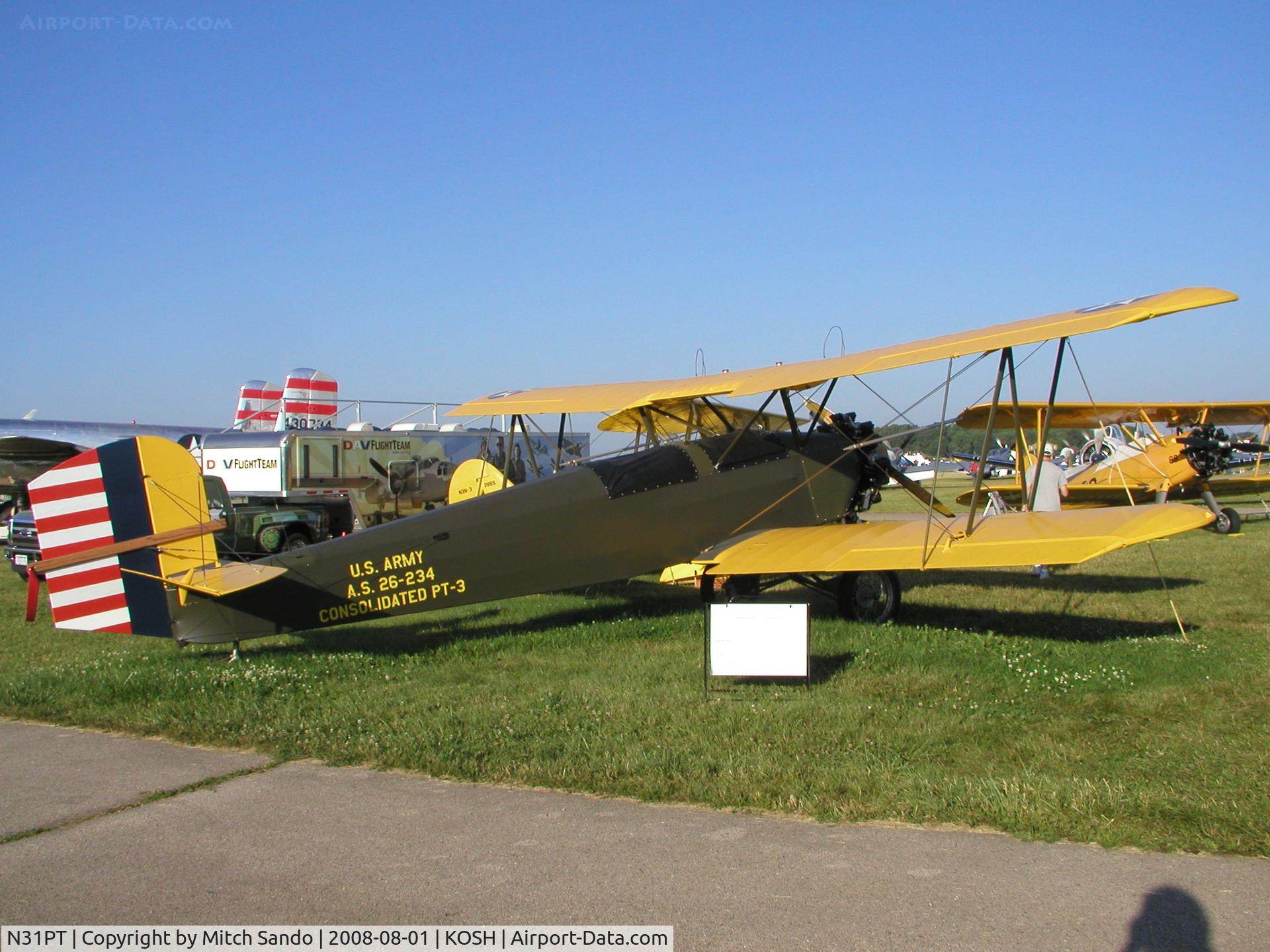N31PT, 1998 Consolidated PT-3 Replica C/N 1, EAA AirVenture 2008.