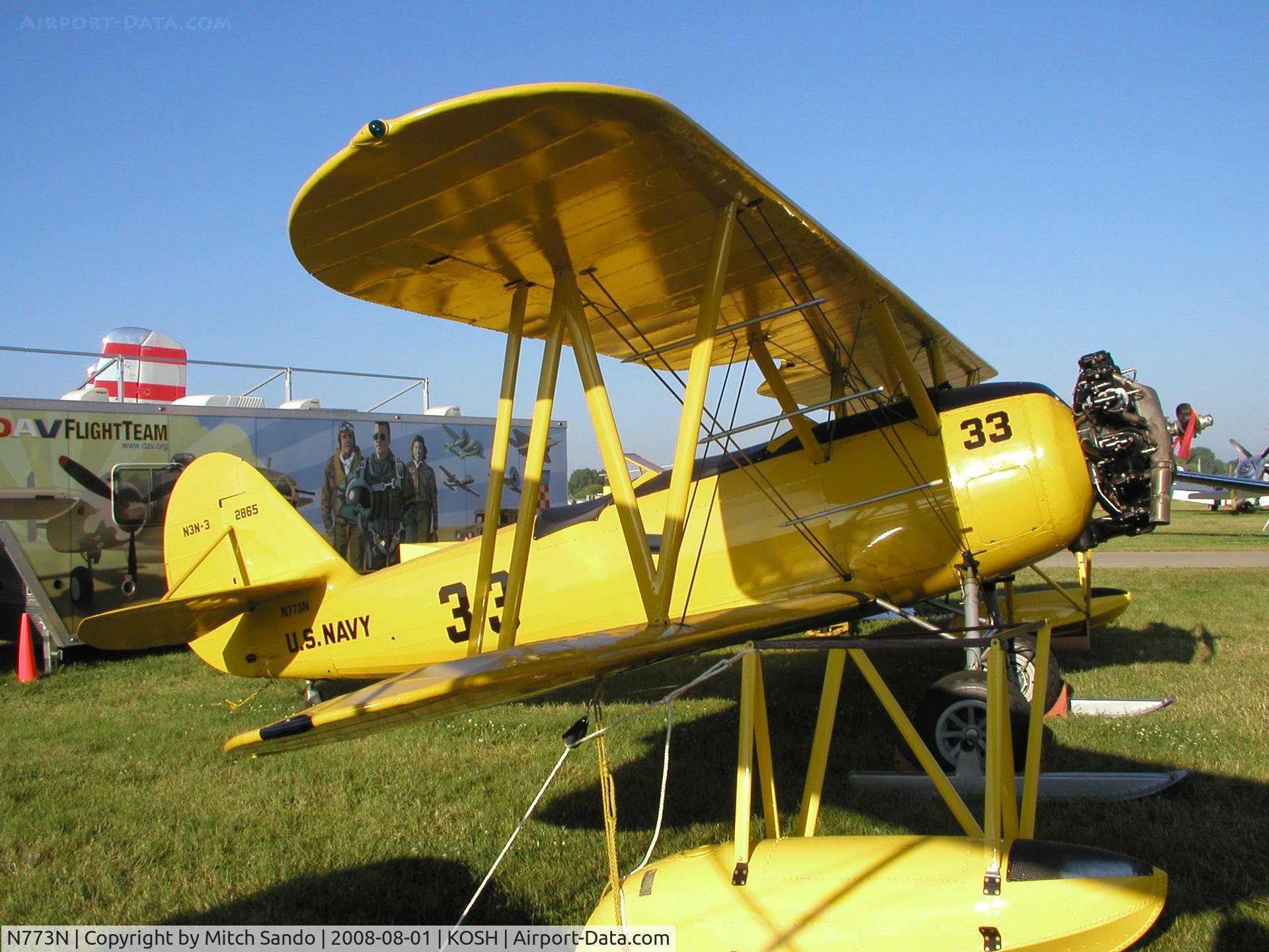 N773N, 1941 Naval Aircraft Factory N3N-3 C/N 2865, EAA AirVenture 2008.