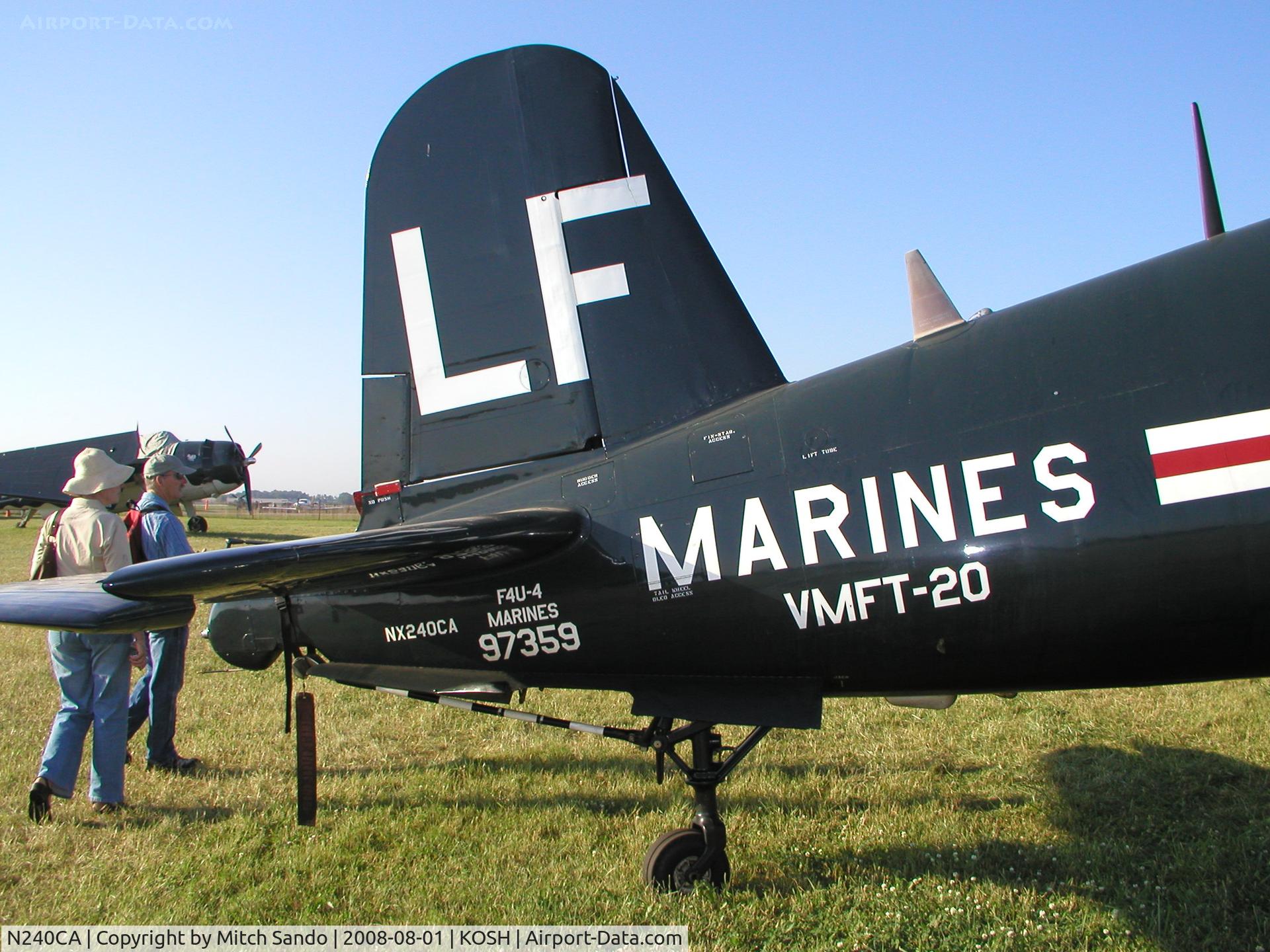 N240CA, 1945 Vought F4U-4 Corsair C/N 9513, EAA AirVenture 2008.