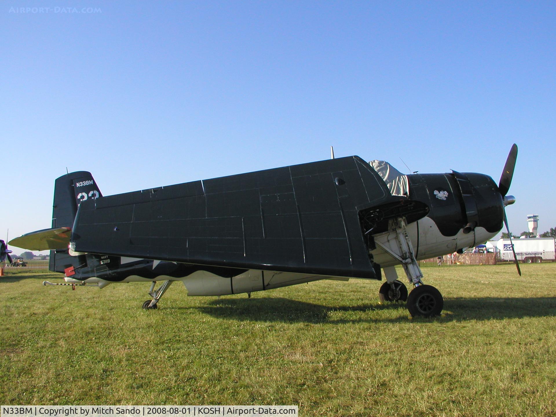 N33BM, 1943 Grumman TBM-3E Avenger C/N 53119, EAA AirVenture 2008.