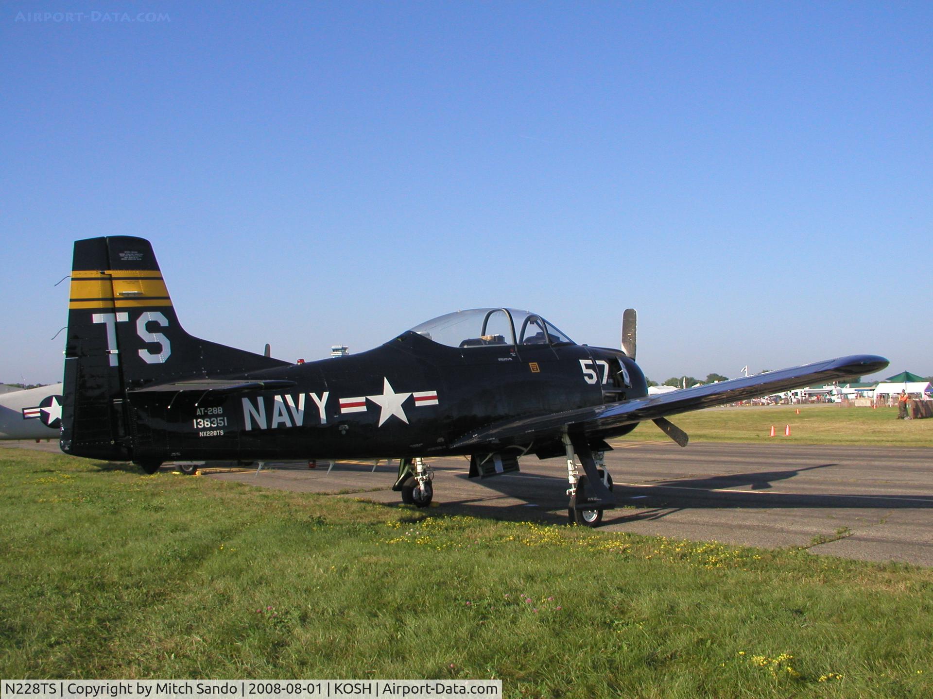N228TS, 1954 North American T-28D Trojan C/N 200-422, EAA AirVenture 2008.