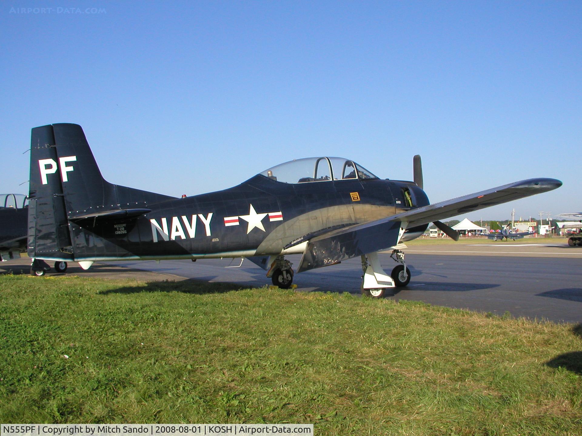 N555PF, 1954 North American T-28B Trojan C/N 200-336 (138265), EAA AirVenture 2008.