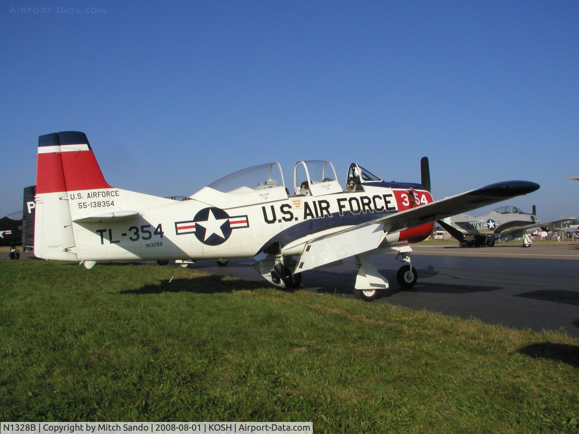 N1328B, 1955 North American T-28B Trojan C/N 200-425, EAA AirVenture 2008.