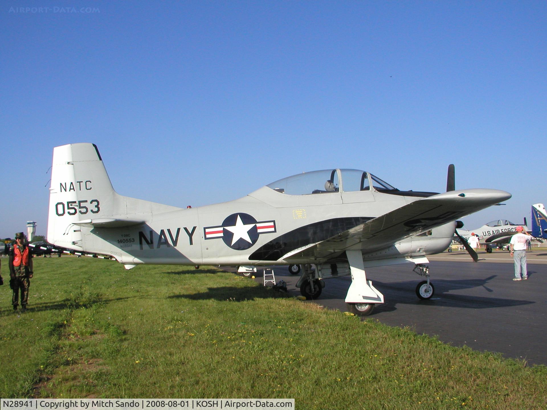 N28941, 1956 North American T-28C Trojan C/N 226-130 (140553), EAA AirVenture 2008.