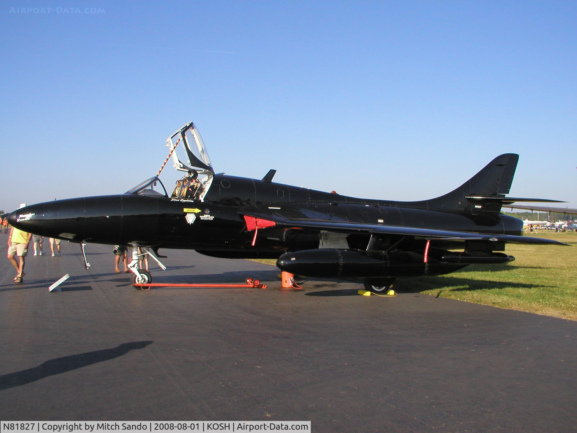 N81827, Hawker Hunter T75A C/N 41H-670829 see comment, EAA AirVenture 2008.