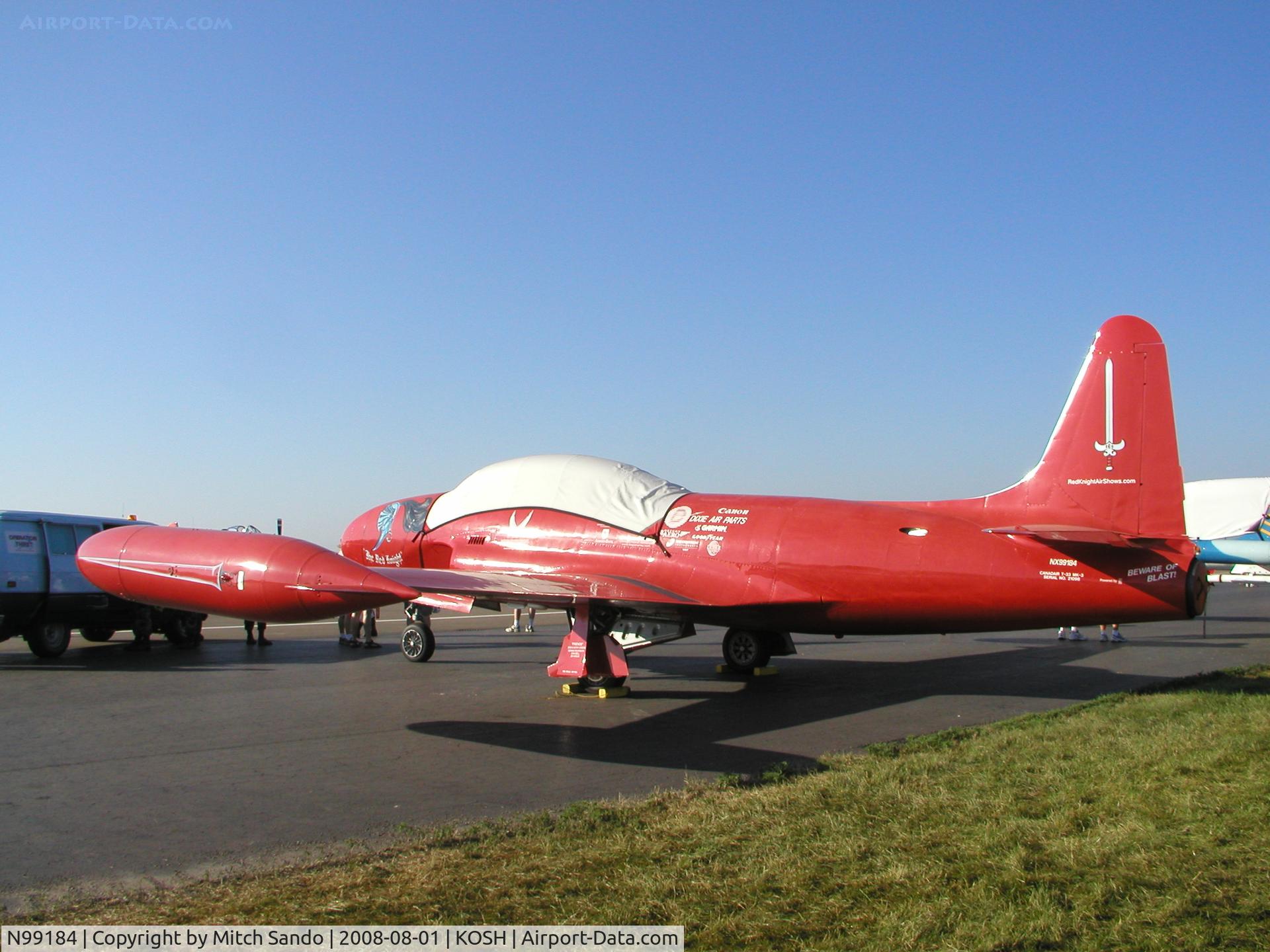 N99184, 1955 Canadair T-33AN Silver Star 3 C/N T33-98, EAA AirVenture 2008.