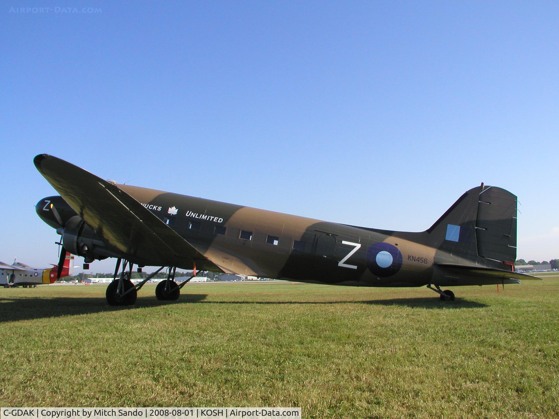 C-GDAK, 1939 Douglas DC-3-G202A C/N 2141, EAA AirVenture 2008.
