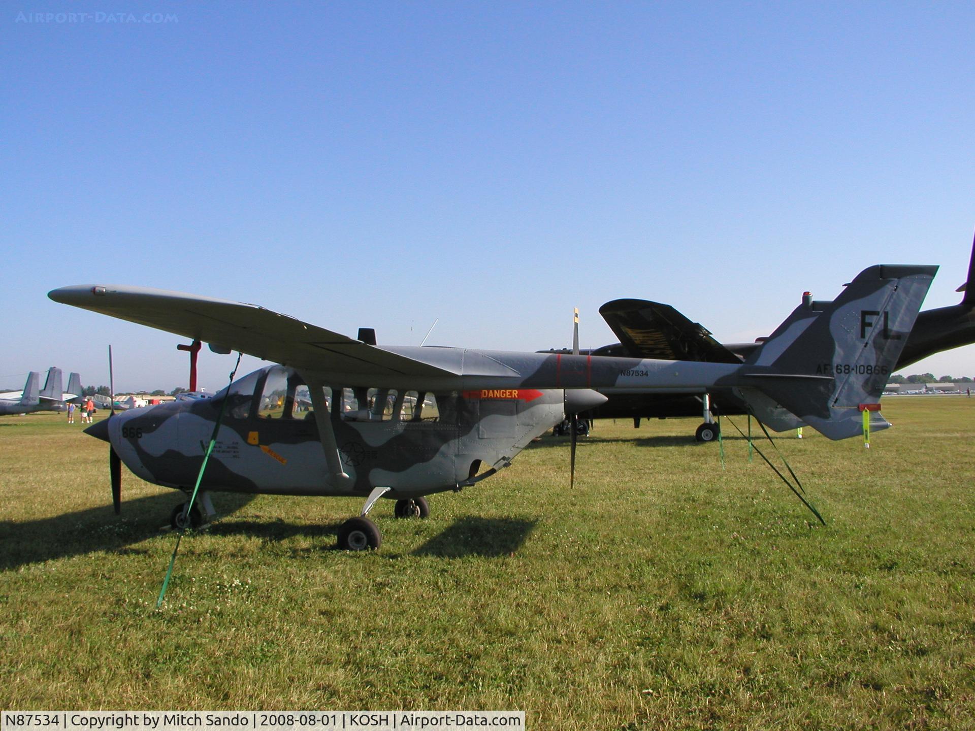 N87534, 1968 Cessna M337B (O-2A) Super Skymaster C/N 337M-0231 (68-10866), EAA AirVenture 2008.