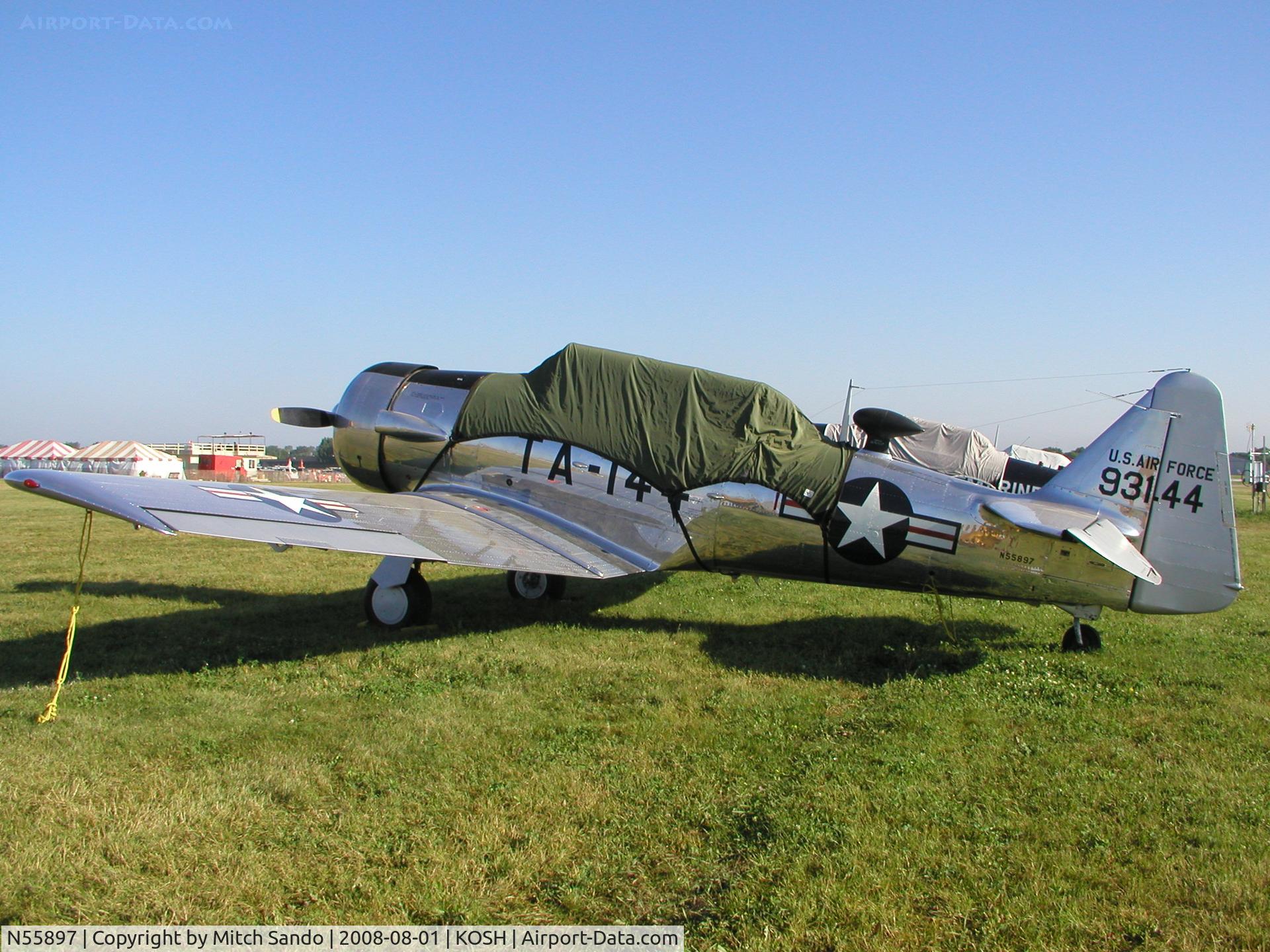 N55897, 1949 North American T-6G Texan C/N 168-248, EAA AirVenture 2008.