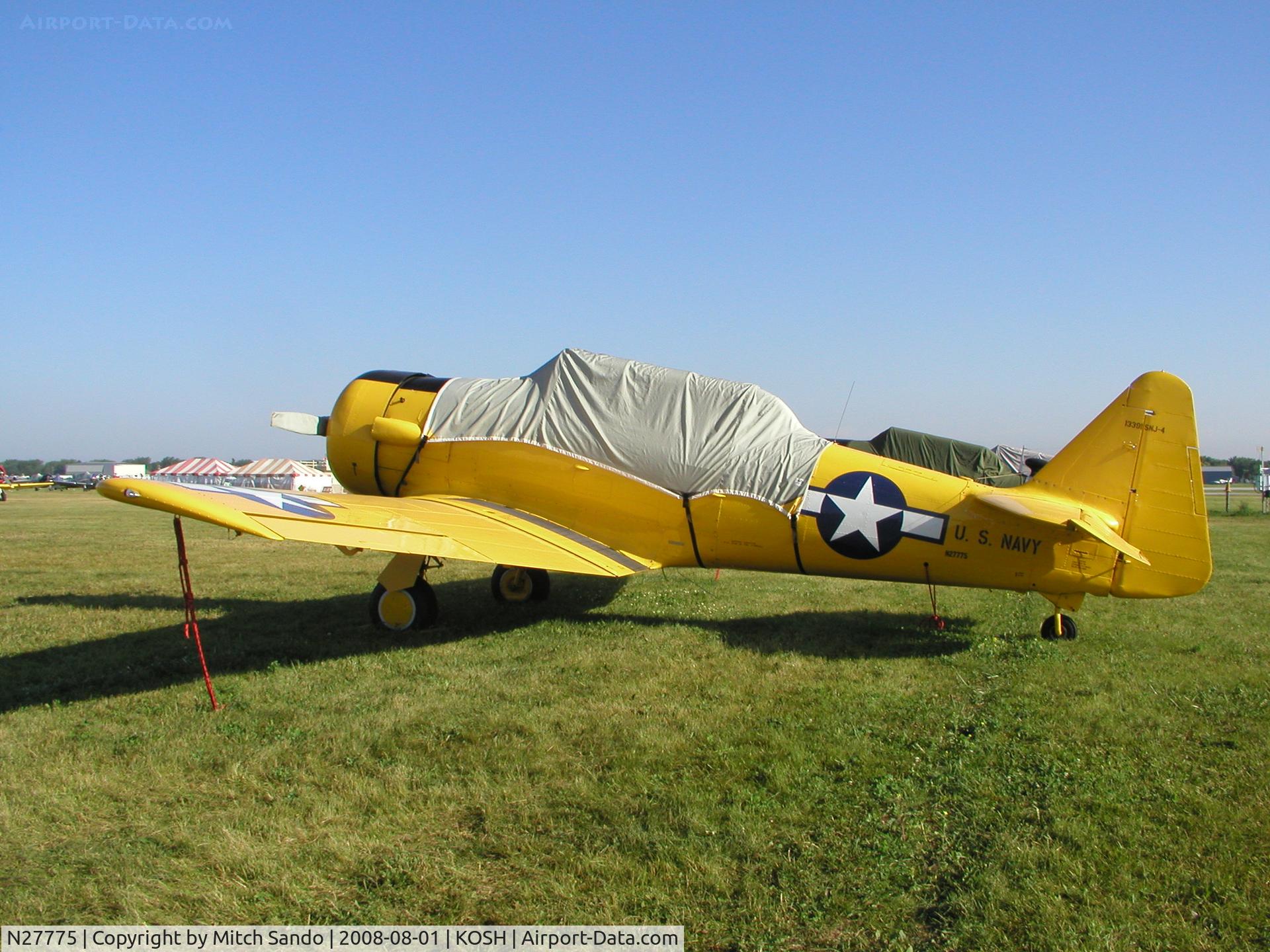 N27775, 1943 North American SNJ-4 Texan C/N 88-13391, EAA AirVenture 2008.