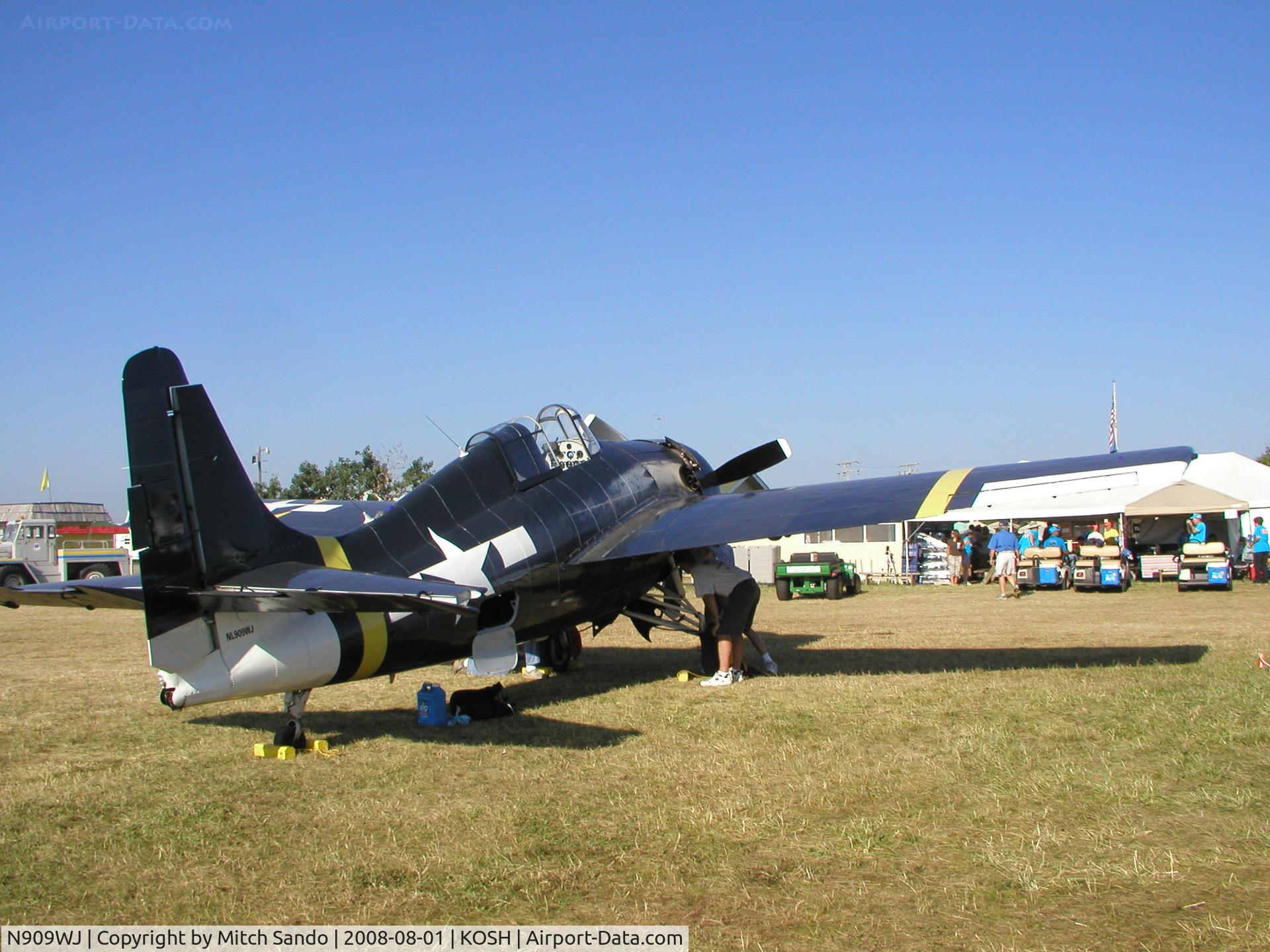 N909WJ, 1944 General Motors (Grumman) FM-2 Wildcat C/N 16203, EAA AirVenture 2008.