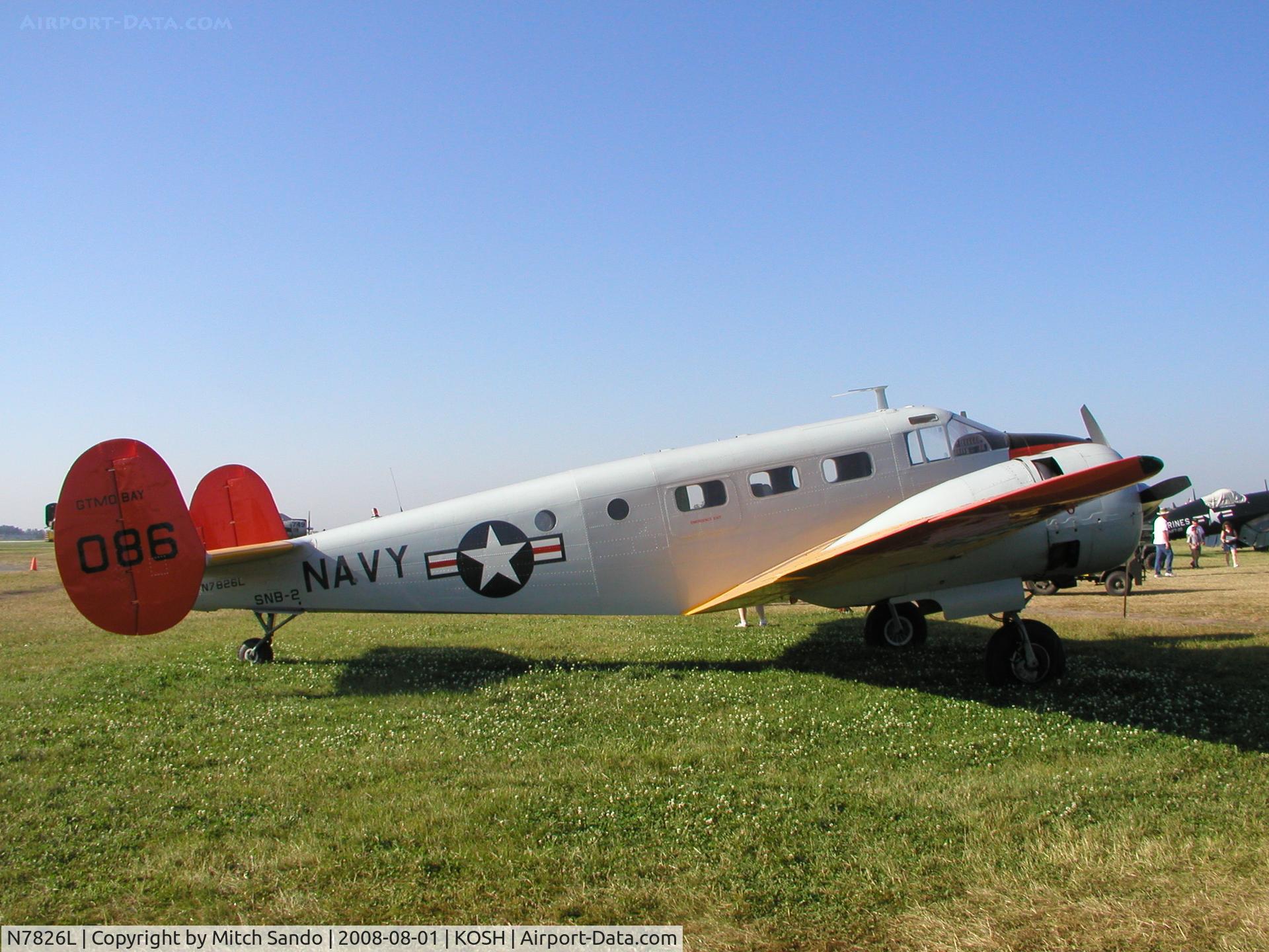 N7826L, 1951 Beech TC-45G C/N AF-86, EAA AirVenture 2008.