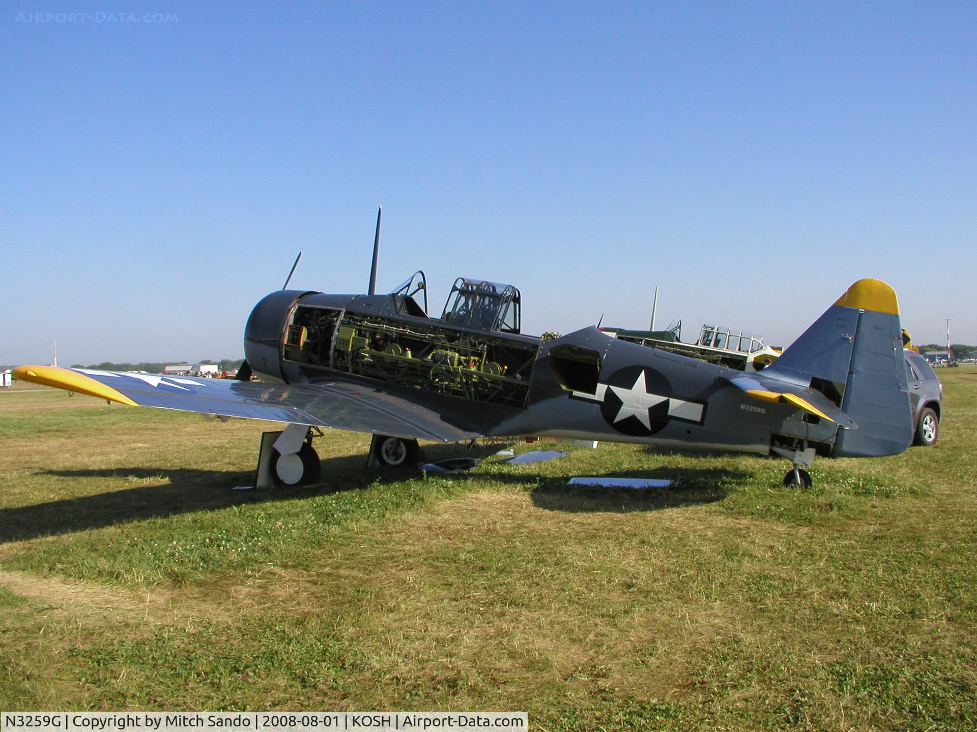 N3259G, 1959 North American SNJ-5 Texan C/N 43736, EAA AirVenture 2008.