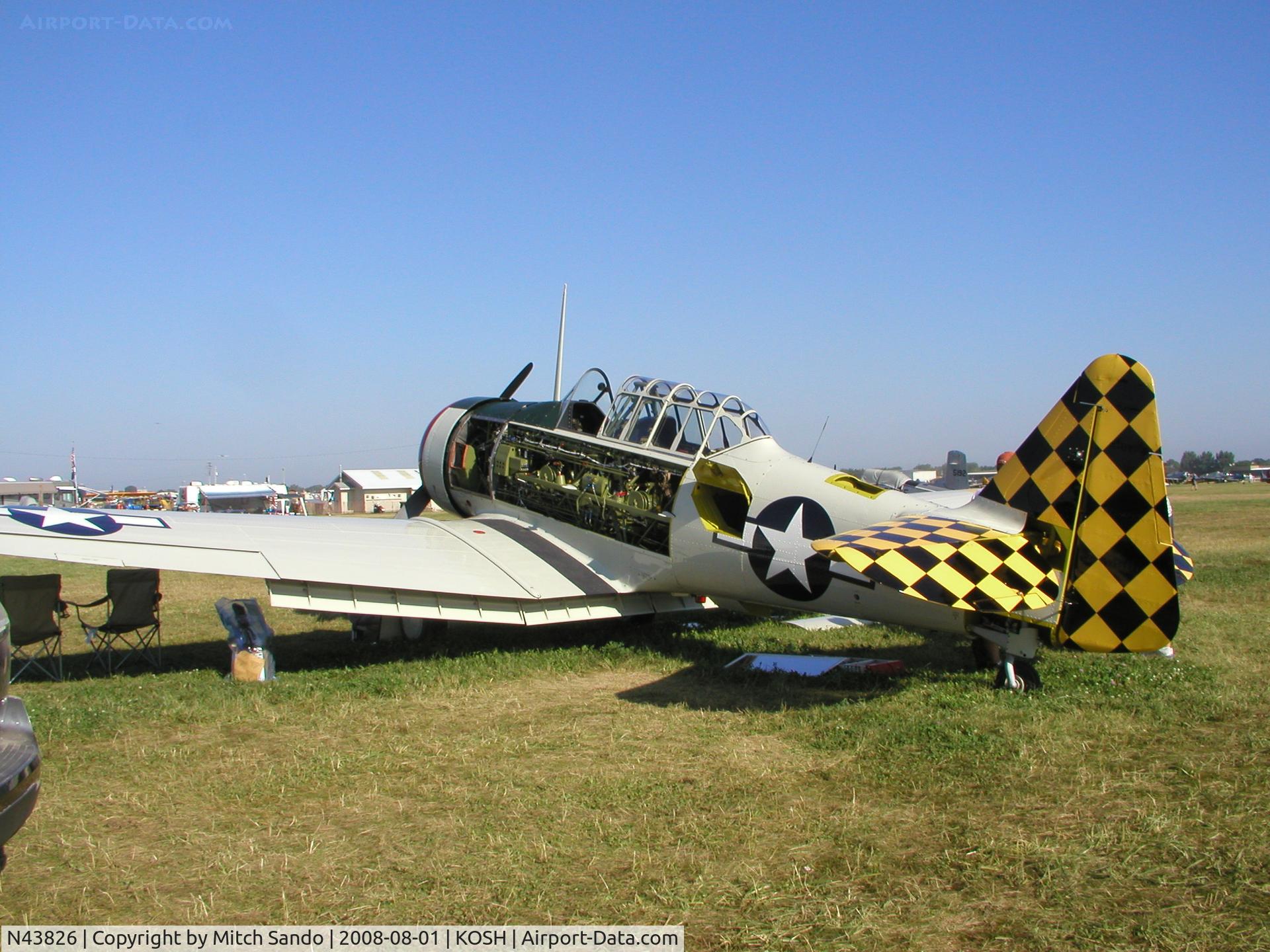 N43826, North American T-6D C/N 42-84757, EAA AirVenture 2008.