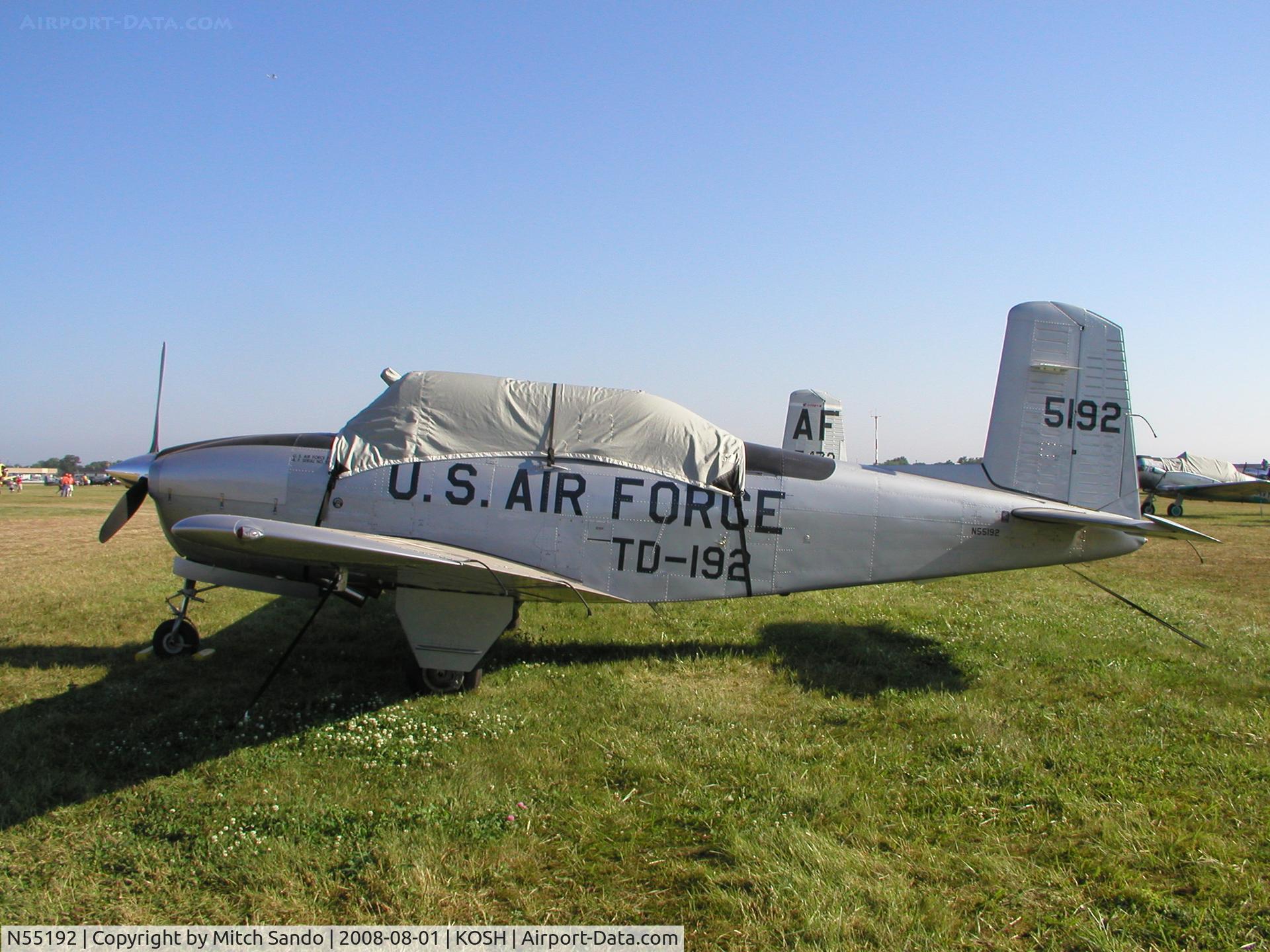 N55192, 1955 Beech T-34A Mentor C/N G-749, EAA AirVenture 2008.