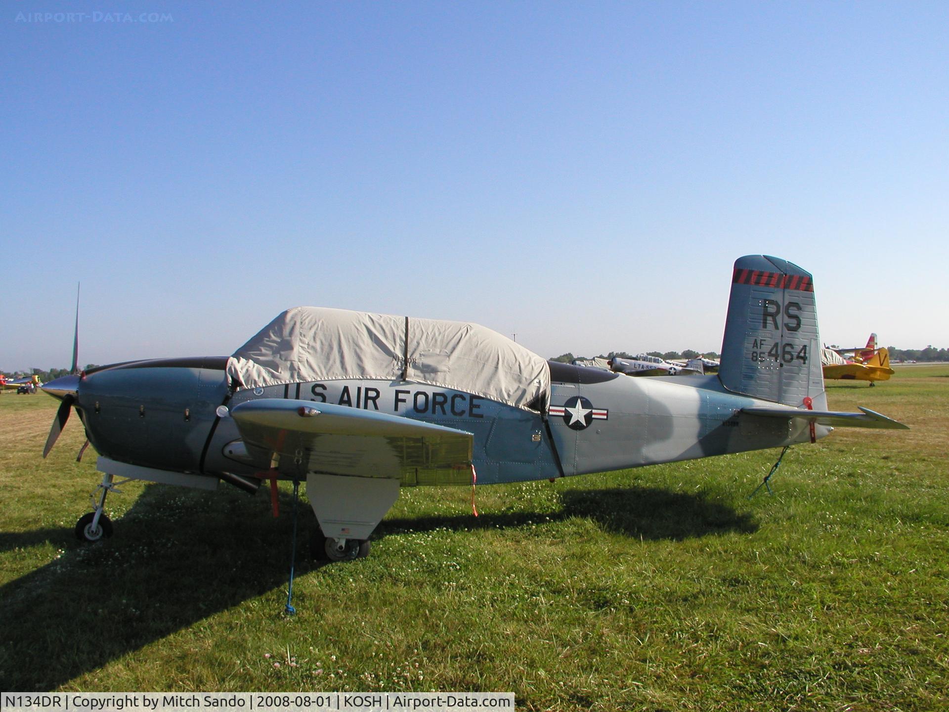 N134DR, 1956 Beech D-45 (T-34B) Mentor C/N BG-169, EAA AirVenture 2008.