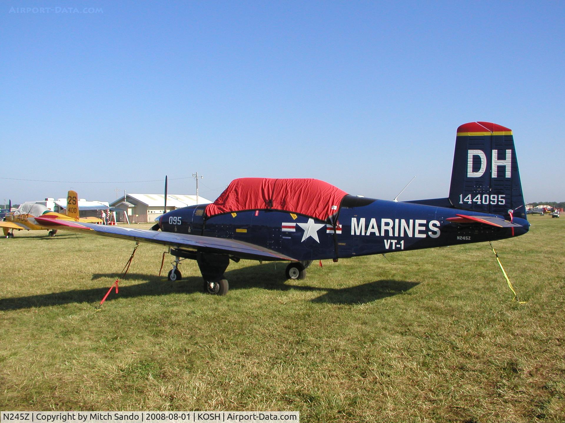 N245Z, 1957 Beech T-34B C/N 144095, EAA AirVenture 2008.