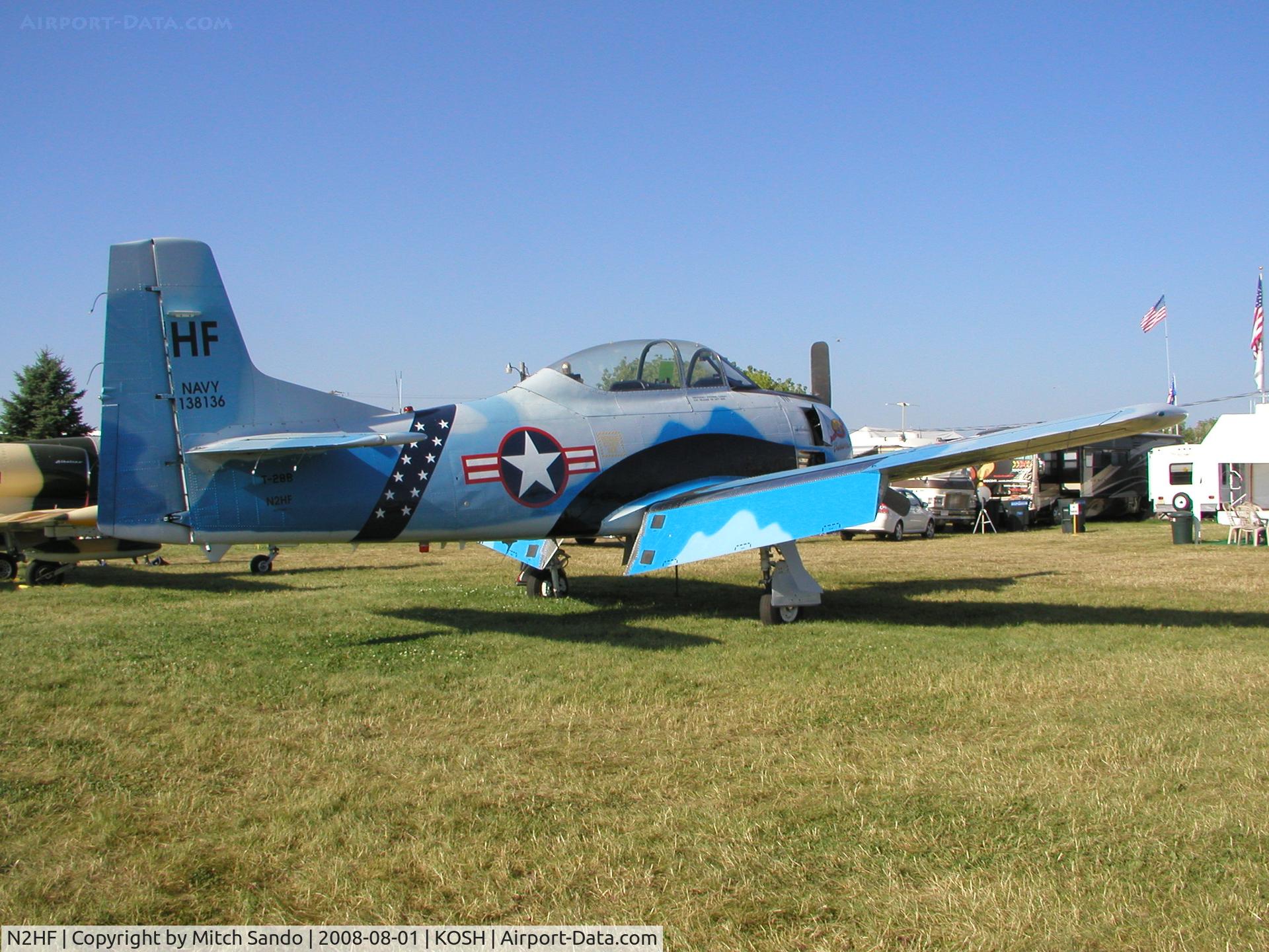 N2HF, 1954 North American T-28B Trojan C/N 200-207, EAA AirVenture 2008.
