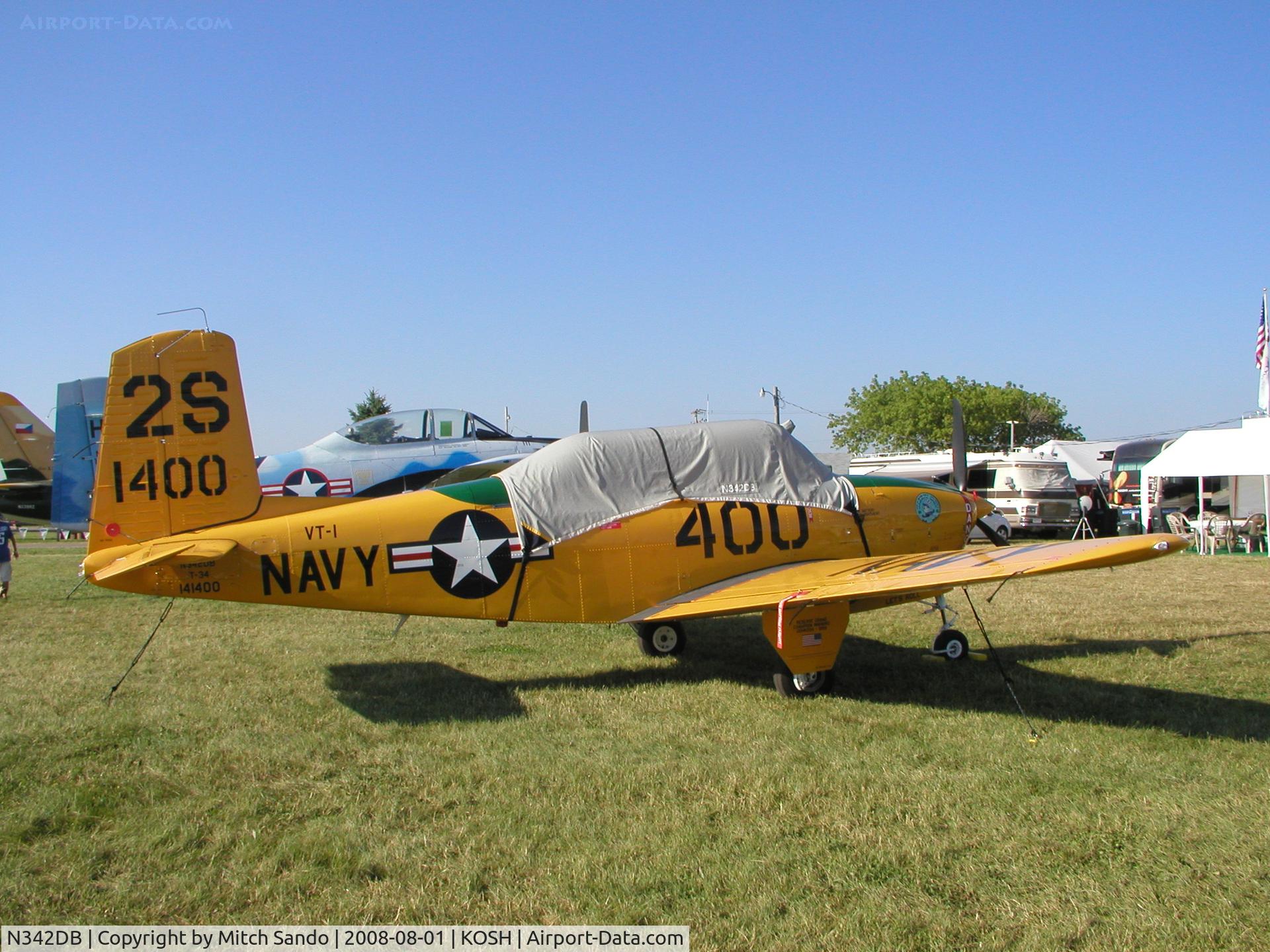 N342DB, 1999 Beech T-34A Mentor Mentor C/N G-107, EAA AirVenture 2008.
