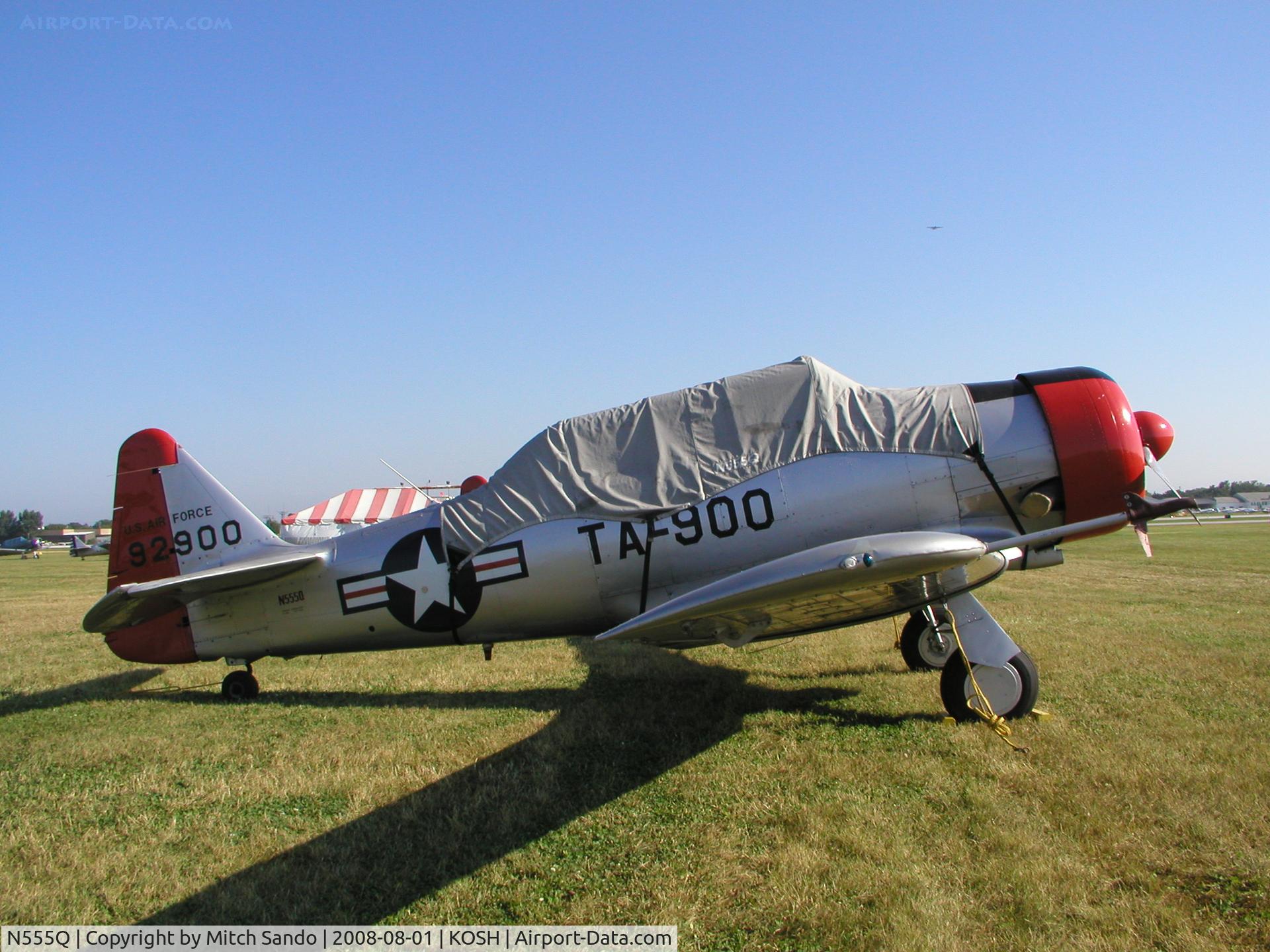 N555Q, 1957 North American AT-6G Texan C/N 197-042, EAA AirVenture 2008.