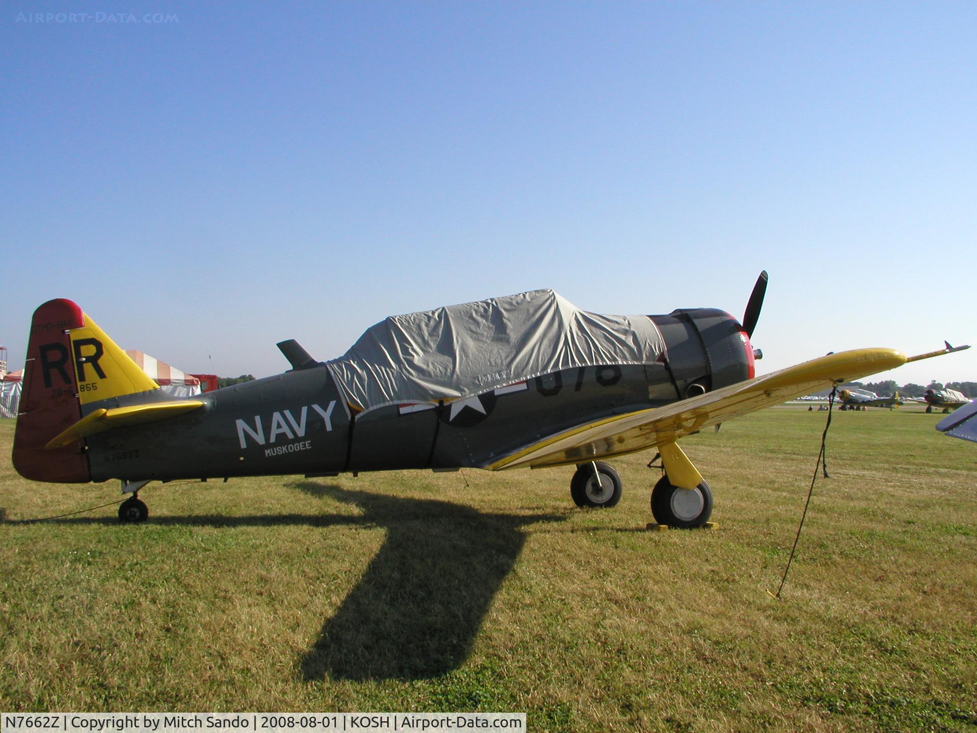 N7662Z, 1942 North American AT-6A Texan C/N 786855, EAA AirVenture 2008.
