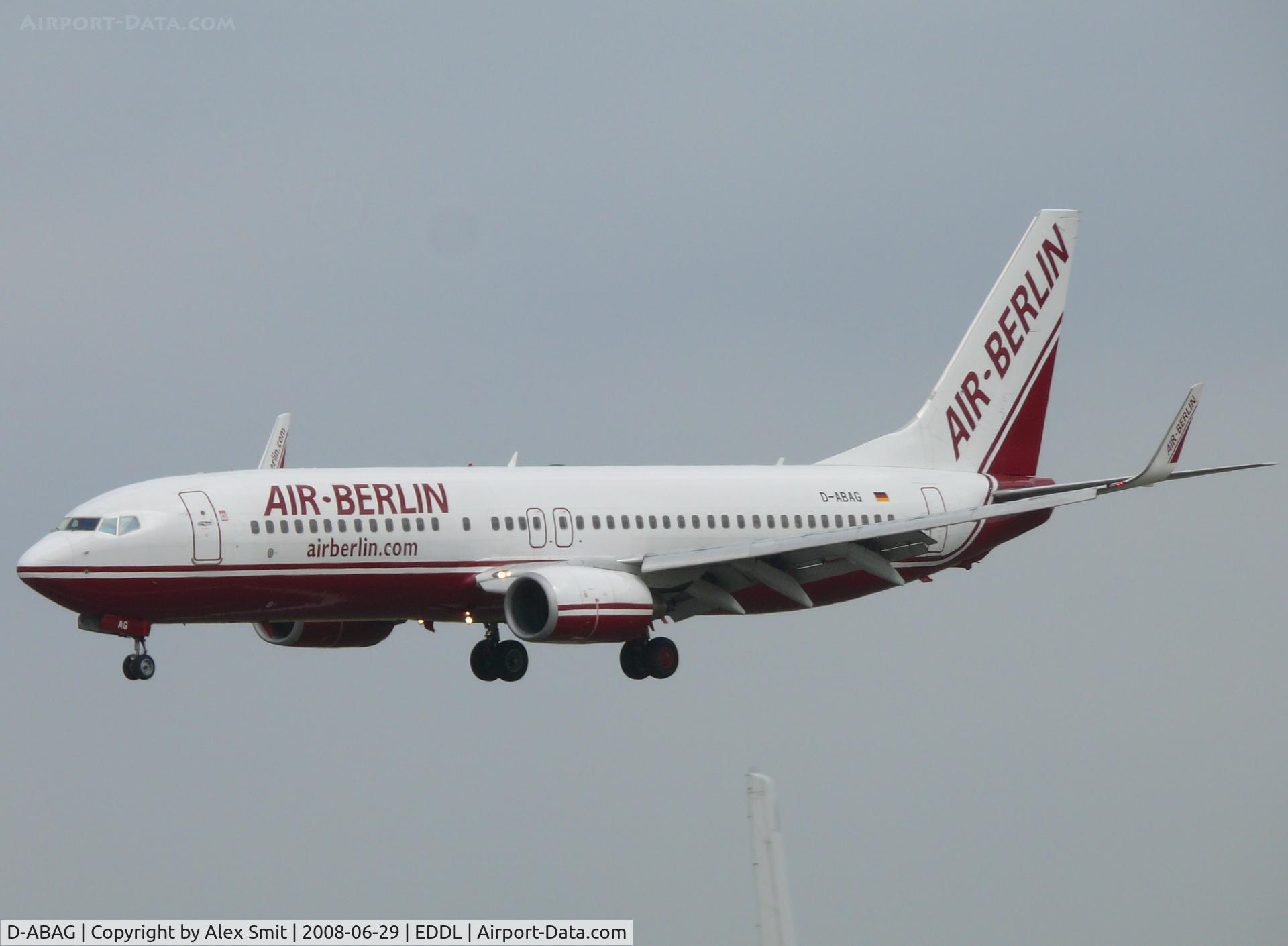 D-ABAG, 2001 Boeing 737-86J C/N 30879, Boeing B737-86J D-ABAG Air Berlin