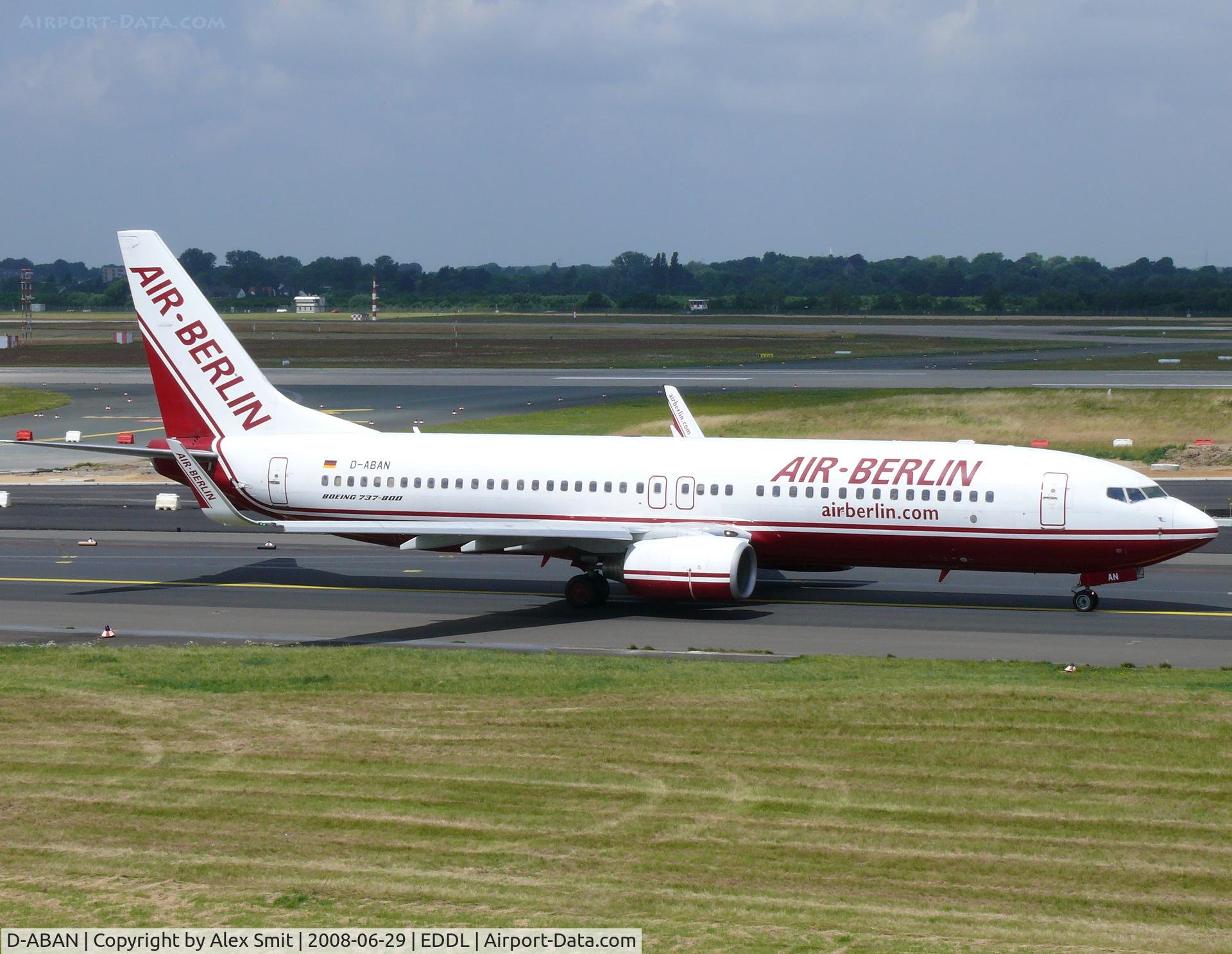 D-ABAN, 1998 Boeing 737-86J C/N 28068, Boeing B737-86J D-ABAN Air Berlin
