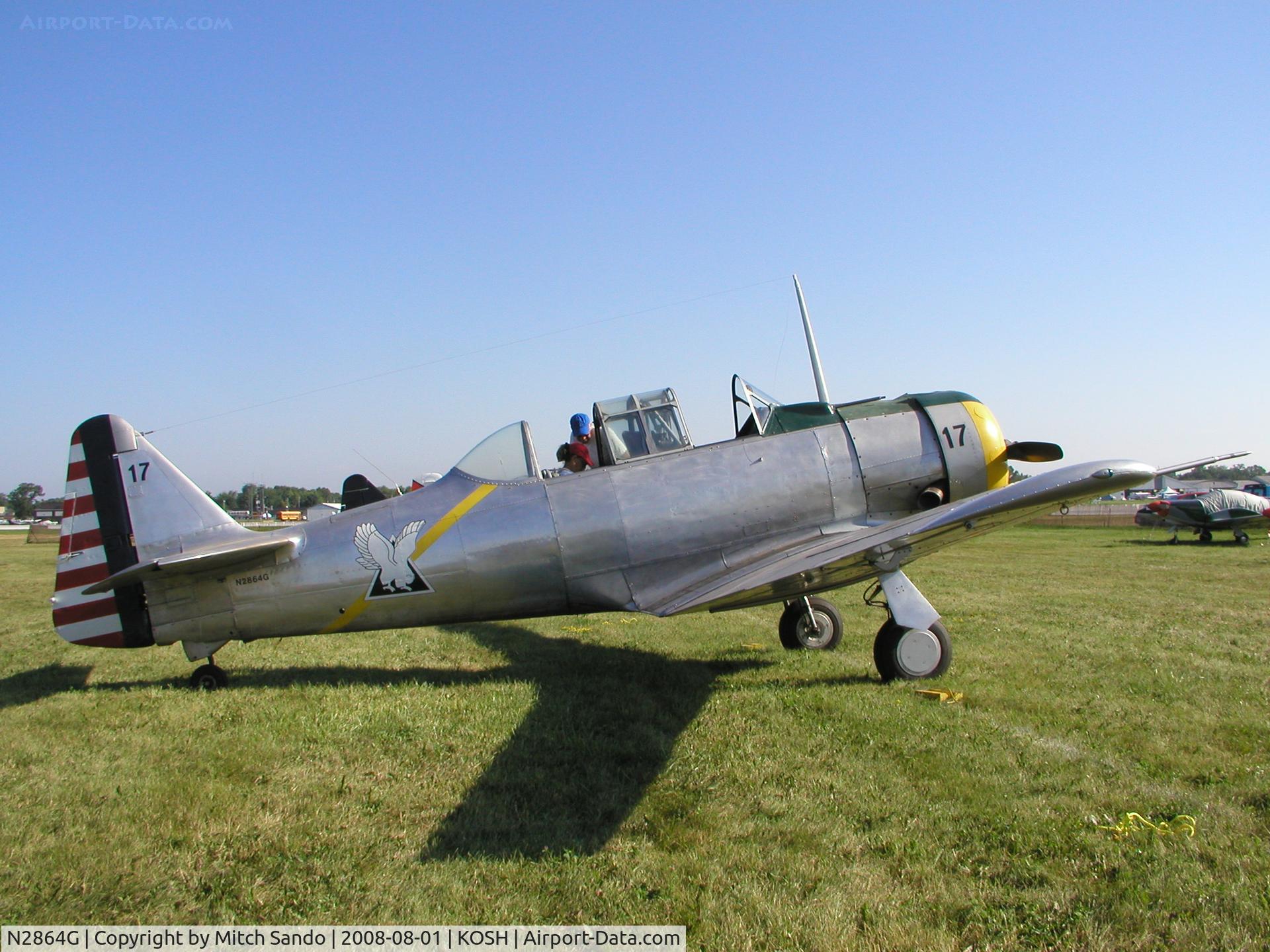 N2864G, 1959 North American SNJ-6 Texan C/N 121-43132, EAA AirVenture 2008.