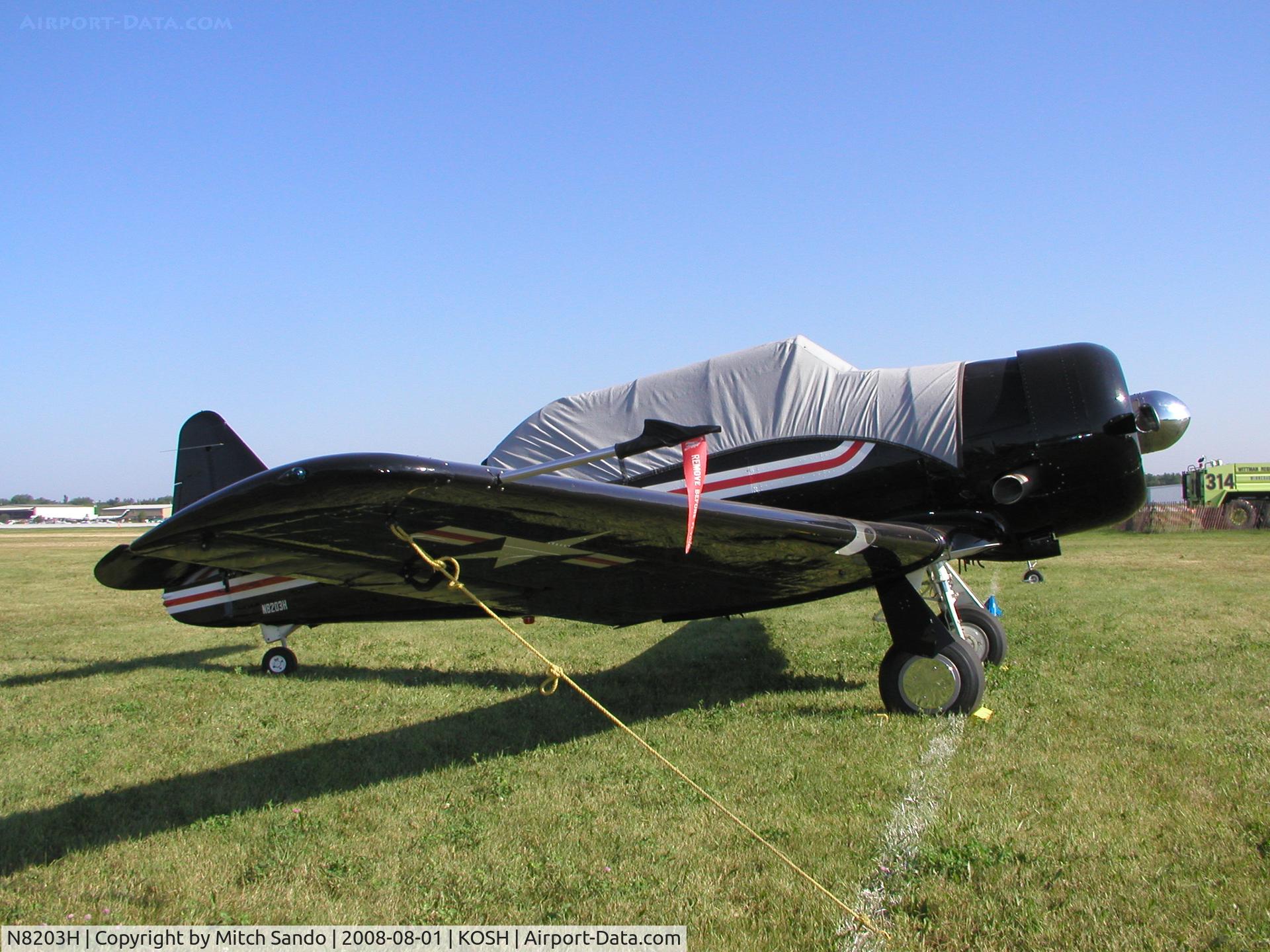 N8203H, 1960 North American T-6G Texan C/N 168-345, EAA AirVenture 2008.