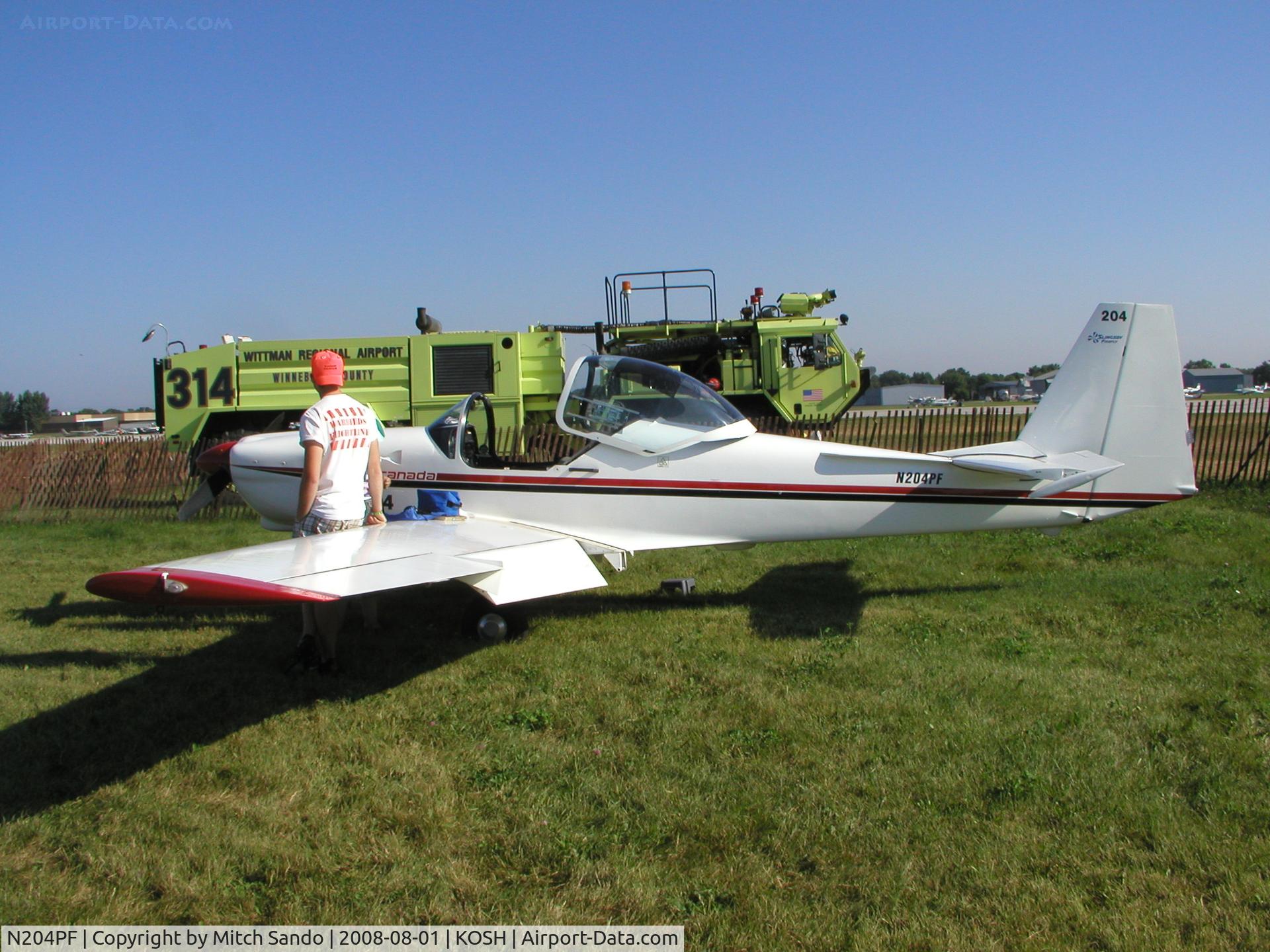 N204PF, 1993 Slingsby T-67C Firefly C/N 2085, EAA AirVenture 2008.