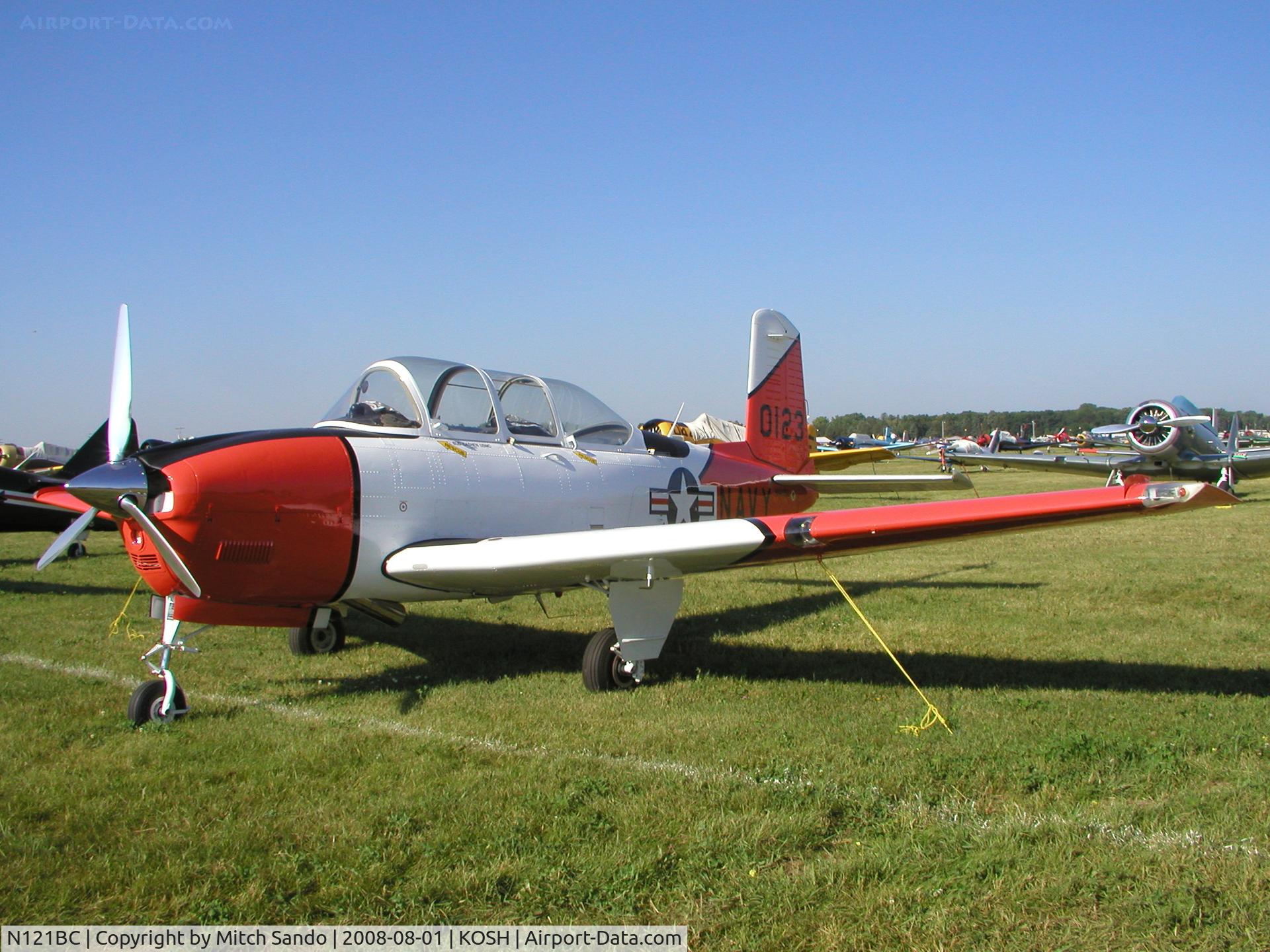 N121BC, Beech T-34A Mentor C/N G-123, EAA AirVenture 2008.