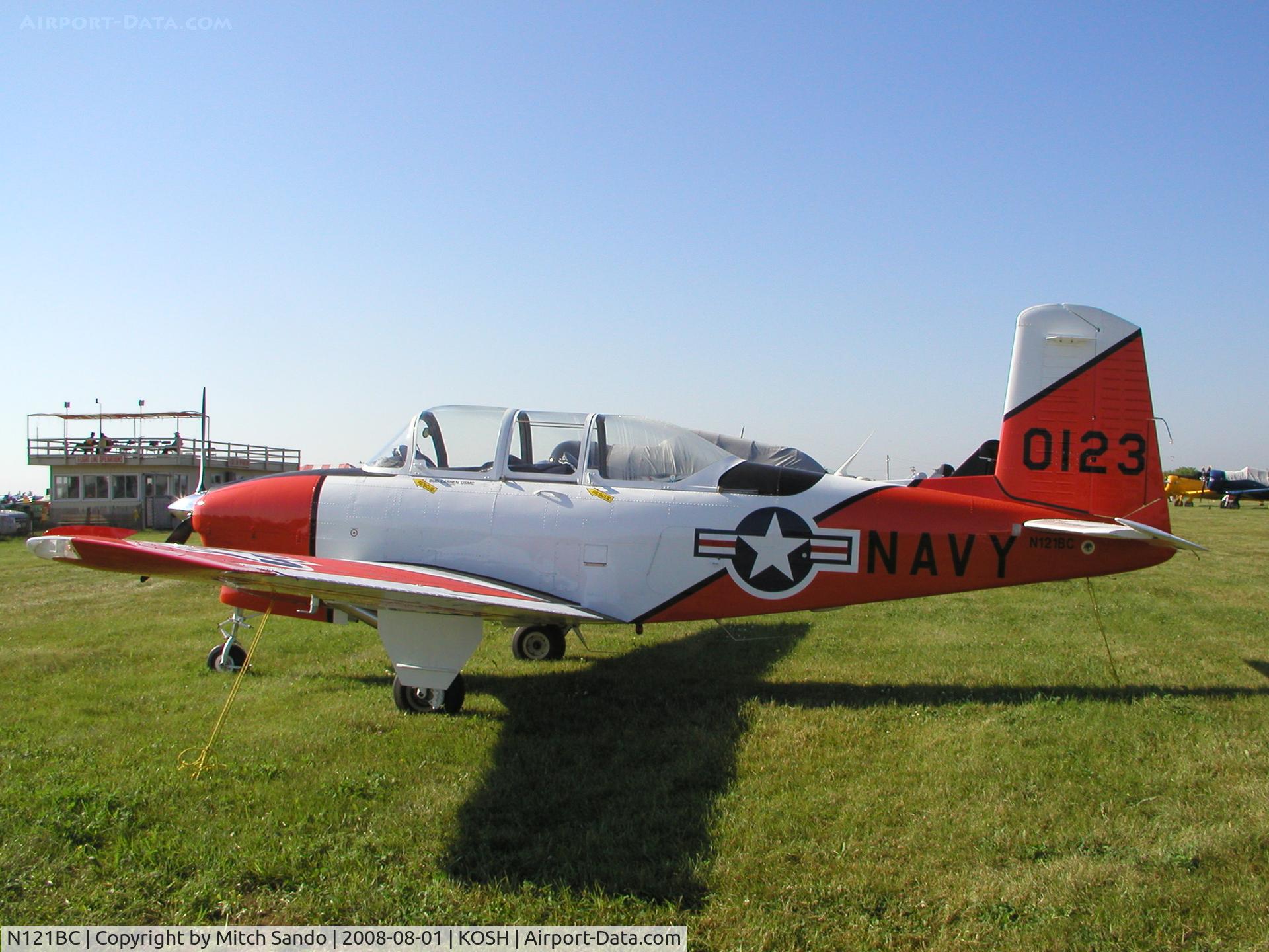 N121BC, Beech T-34A Mentor C/N G-123, EAA AirVenture 2008.