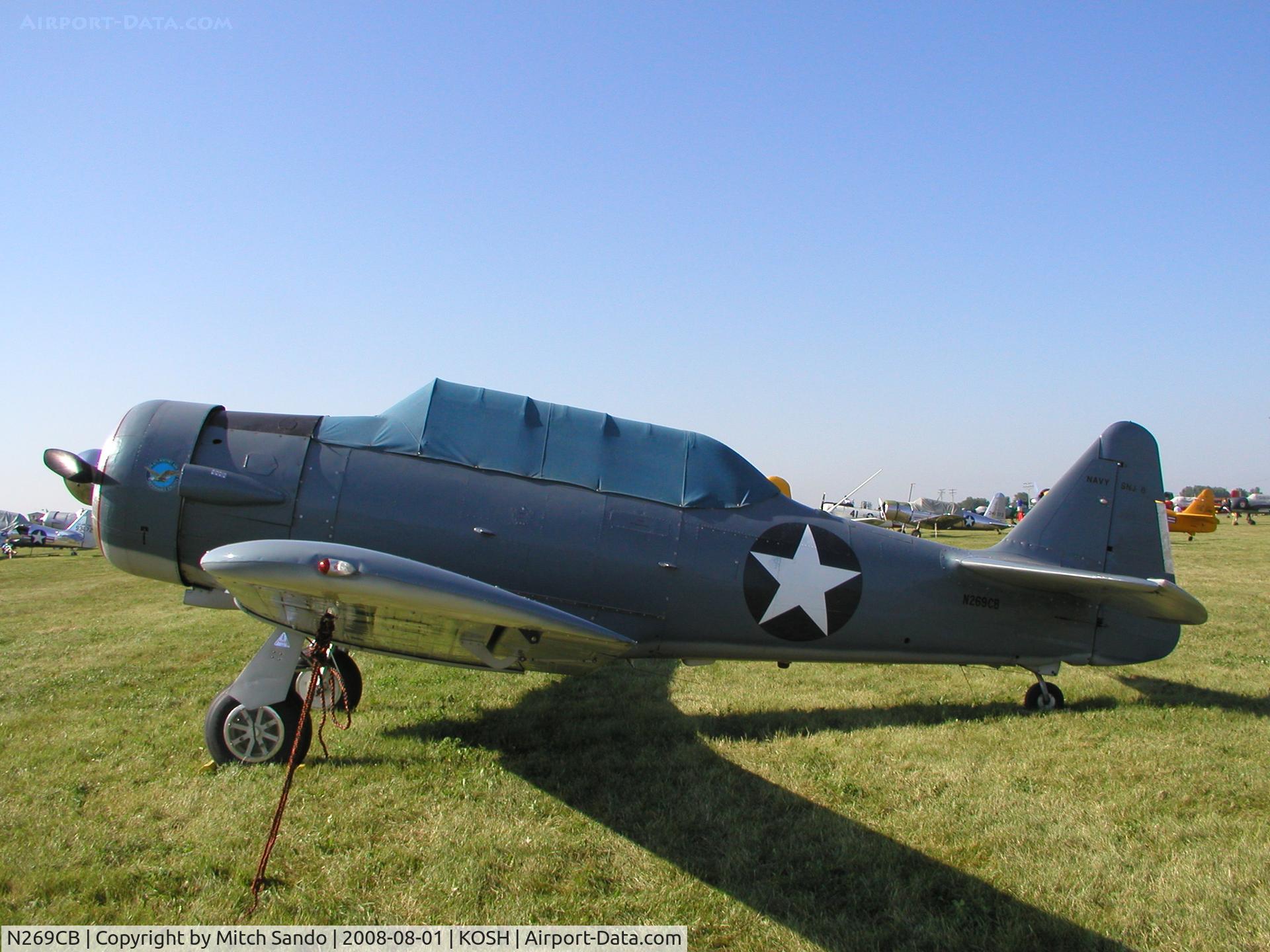 N269CB, 1945 North American SNJ-6 Texan C/N 121-43172, EAA AirVenture 2008.