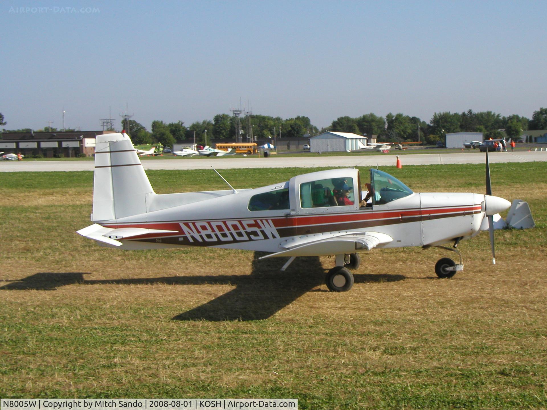 N8005W, 1974 American AA-5 C/N AA5-0562, EAA AirVenture 2008.