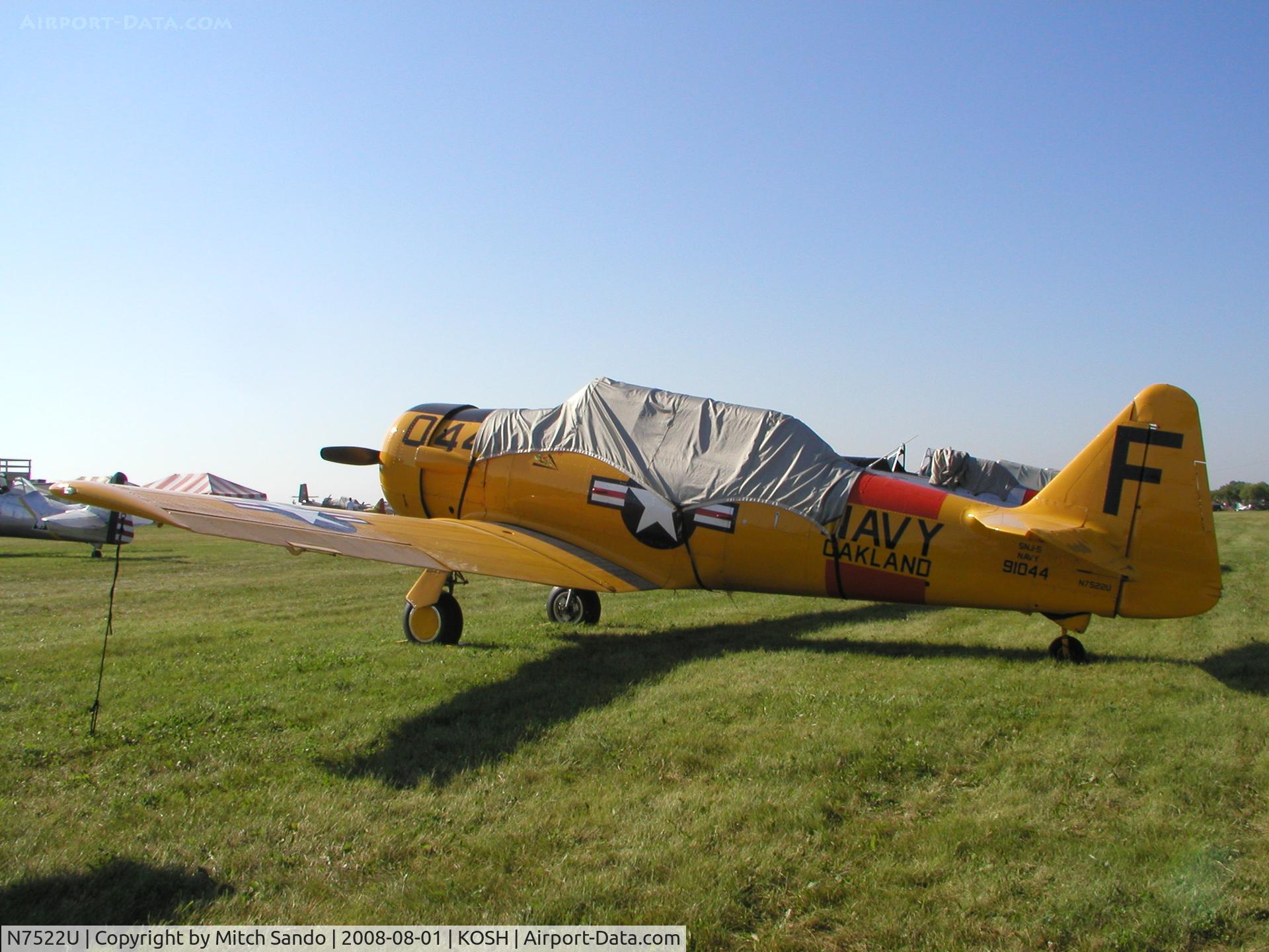 N7522U, 1952 Canadian Car & Foundry Harvard MK IV C/N CCF4-214, EAA AirVenture 2008.