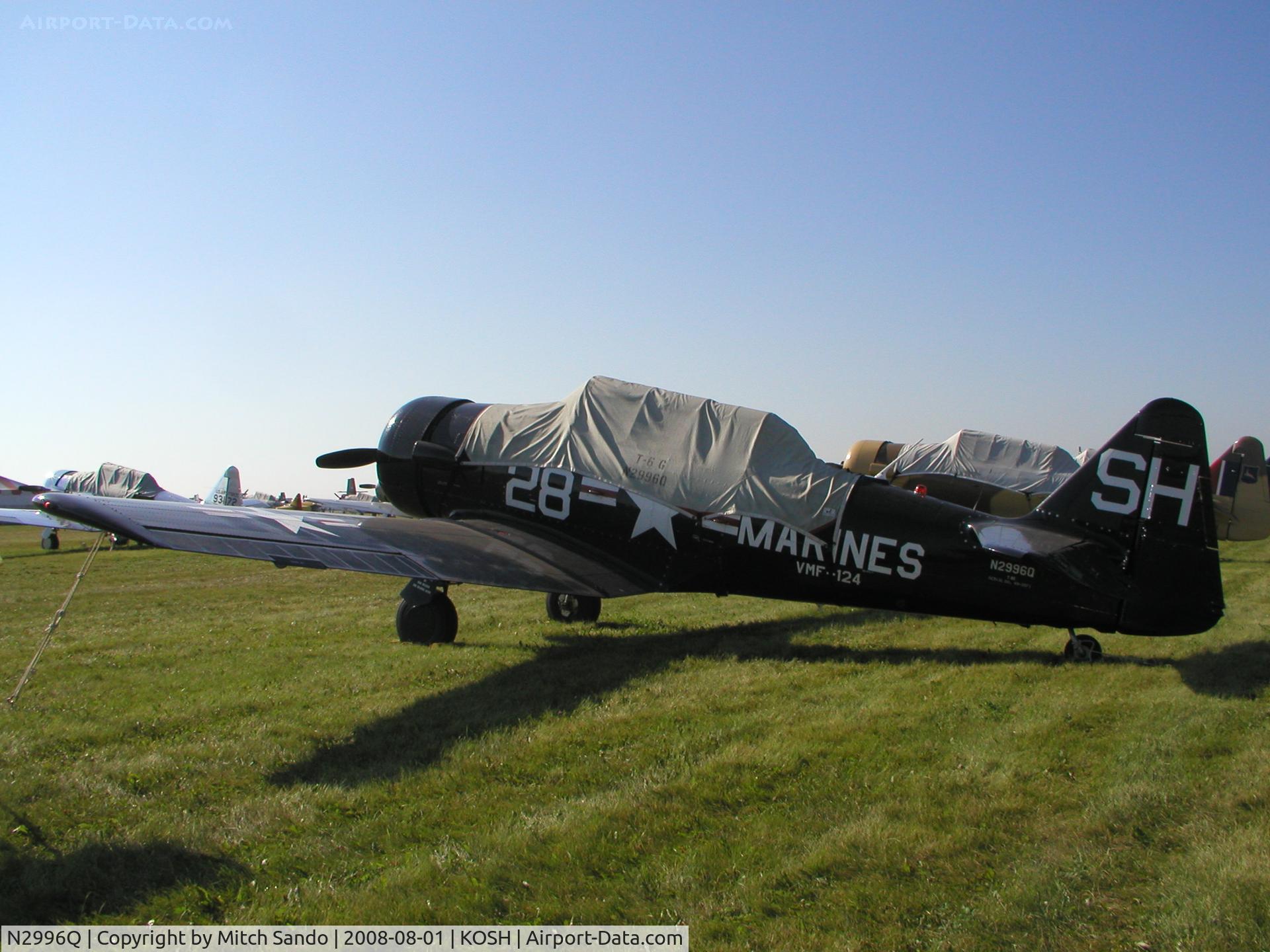 N2996Q, 1950 North American T-6G Texan C/N 168-175, EAA AirVenture 2008.