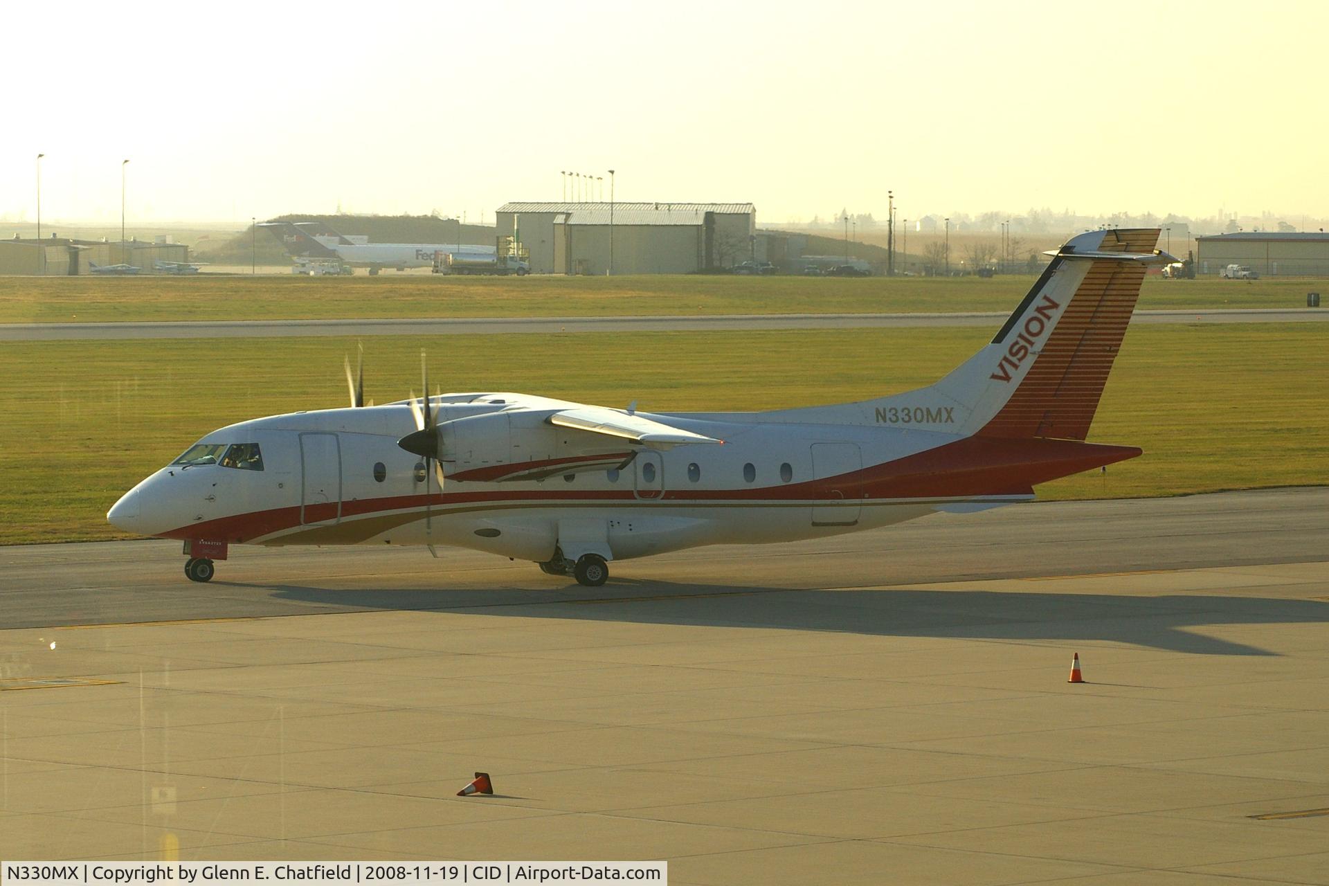 N330MX, 1996 Dornier 328-100 C/N 3067, Taxiing to Runway 31 for departure.