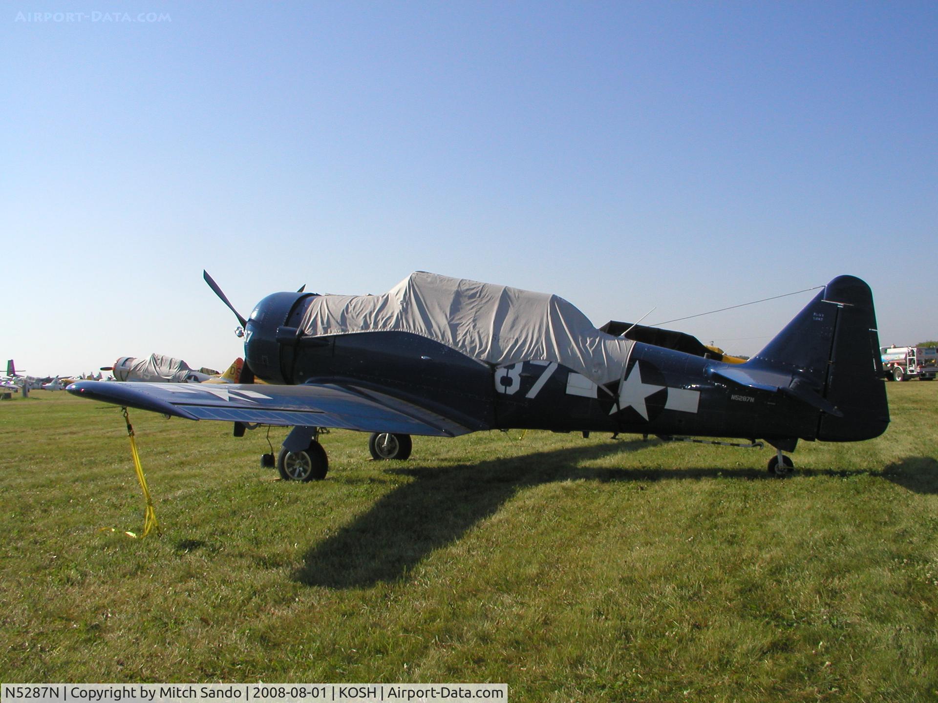 N5287N, 1942 North American SNJ-4 Texan C/N 88-9551, EAA AirVenture 2008.