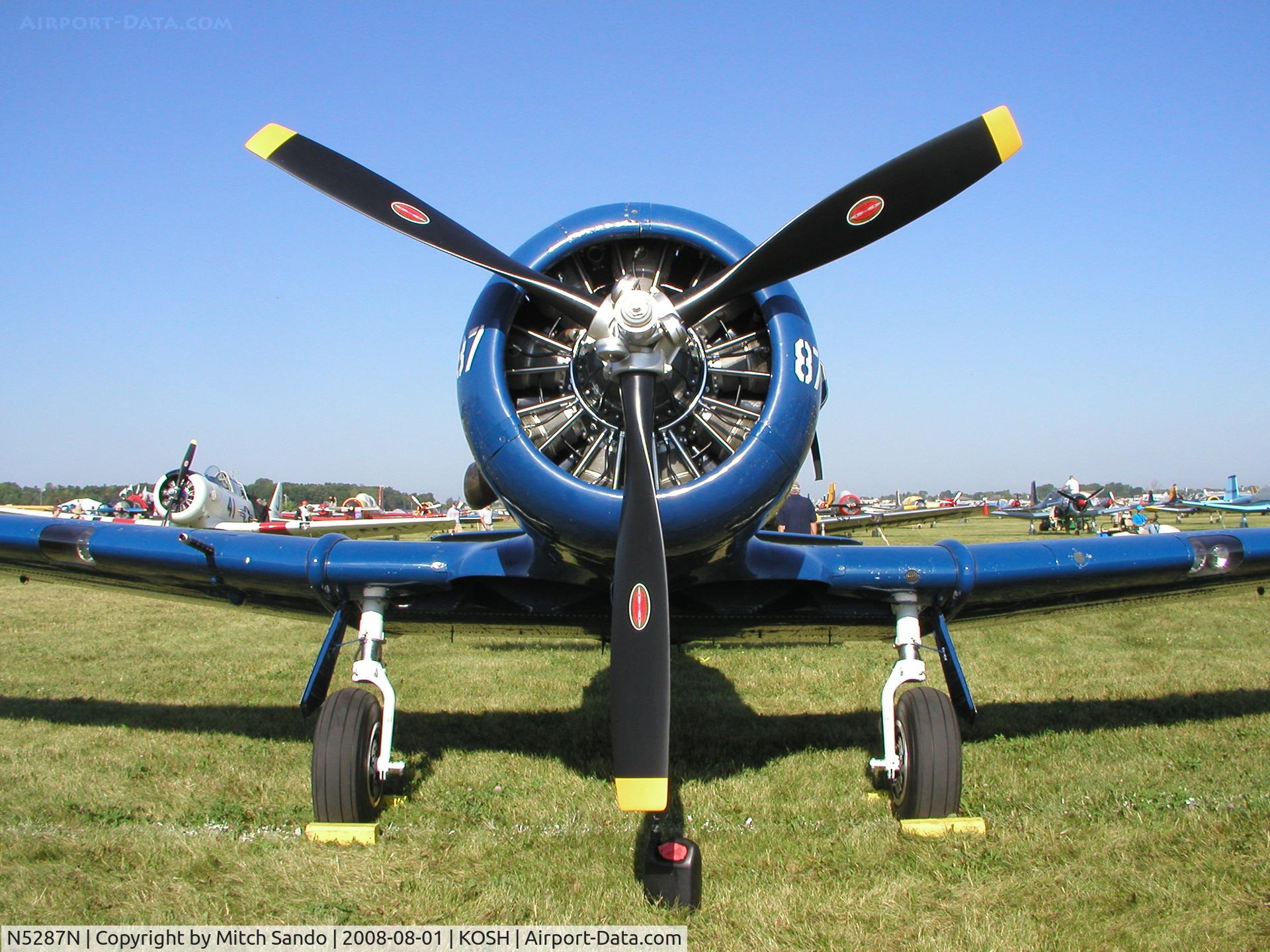 N5287N, 1942 North American SNJ-4 Texan C/N 88-9551, EAA AirVenture 2008.