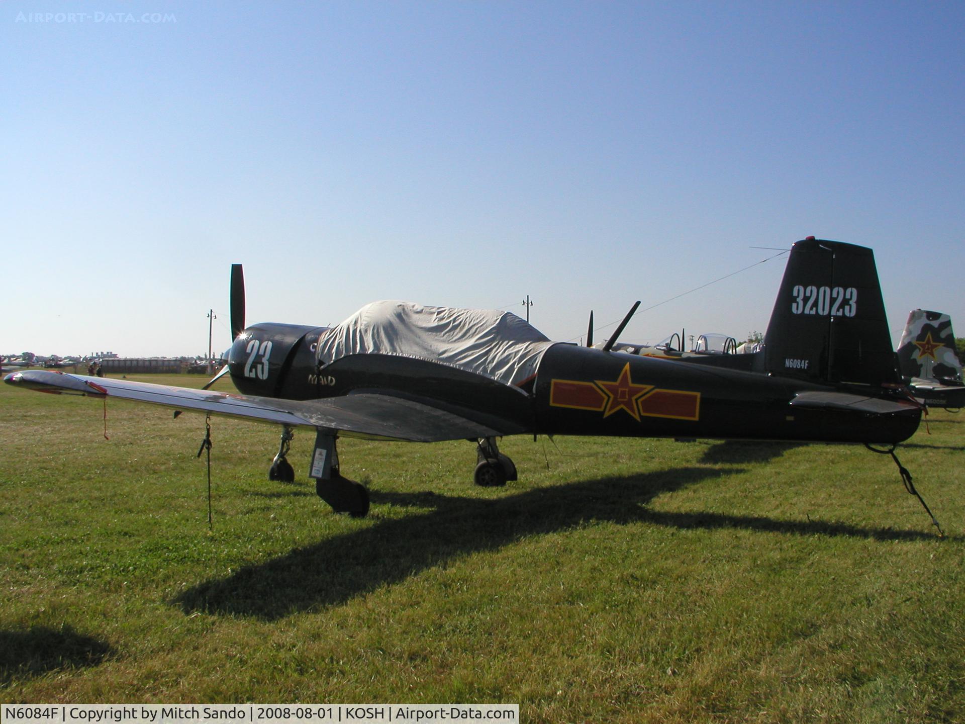 N6084F, 1977 Nanchang CJ-6 C/N 3732023, EAA AirVenture 2008.
