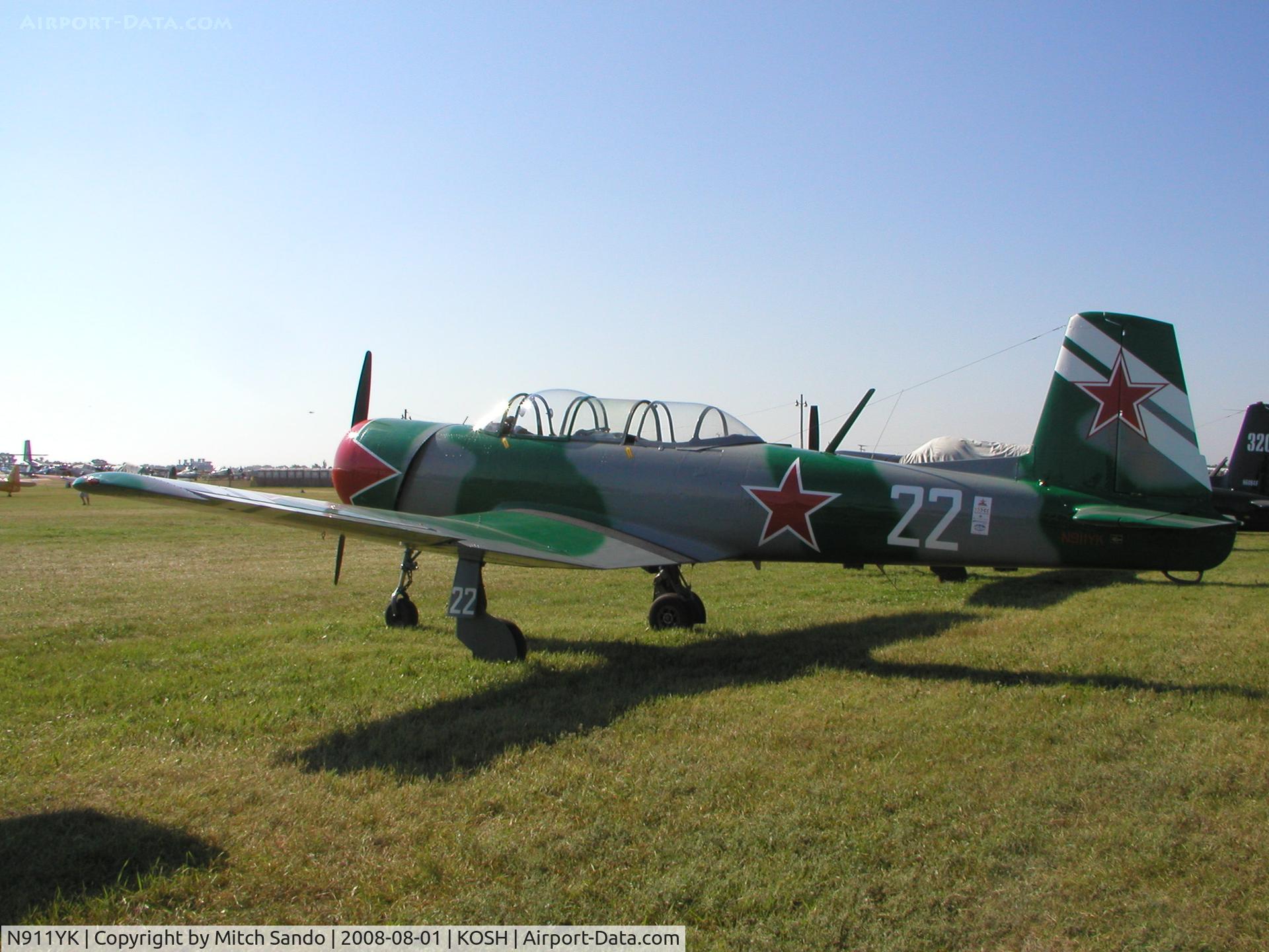 N911YK, 1962 Nanchang CJ-6A C/N 1032012, EAA AirVenture 2008.