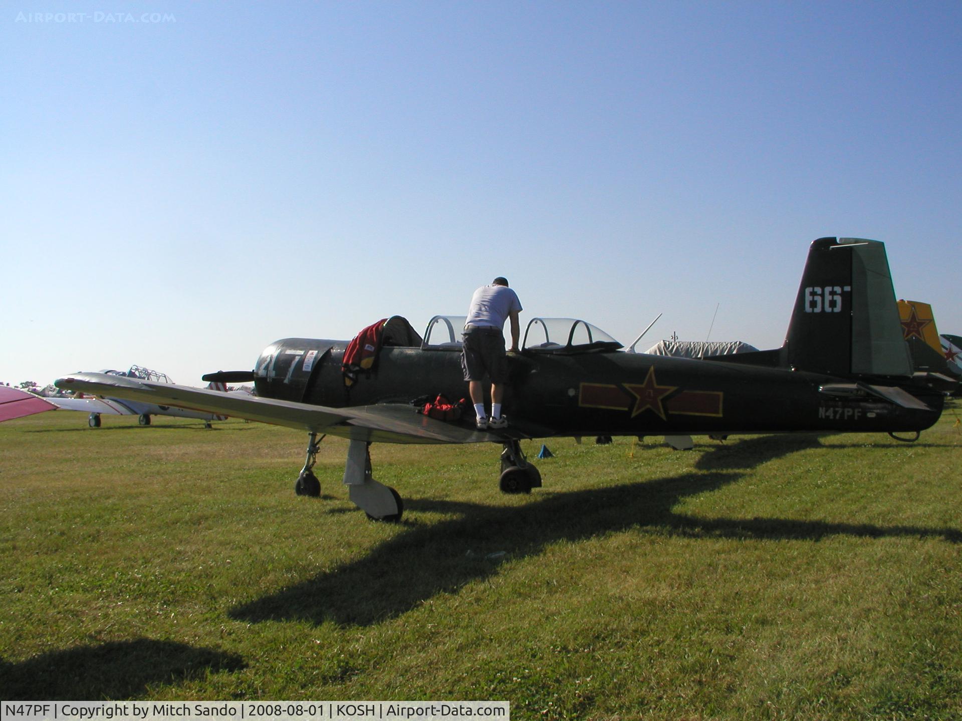 N47PF, 1983 Nanchang CJ-6A C/N 4032003, EAA AirVenture 2008.
