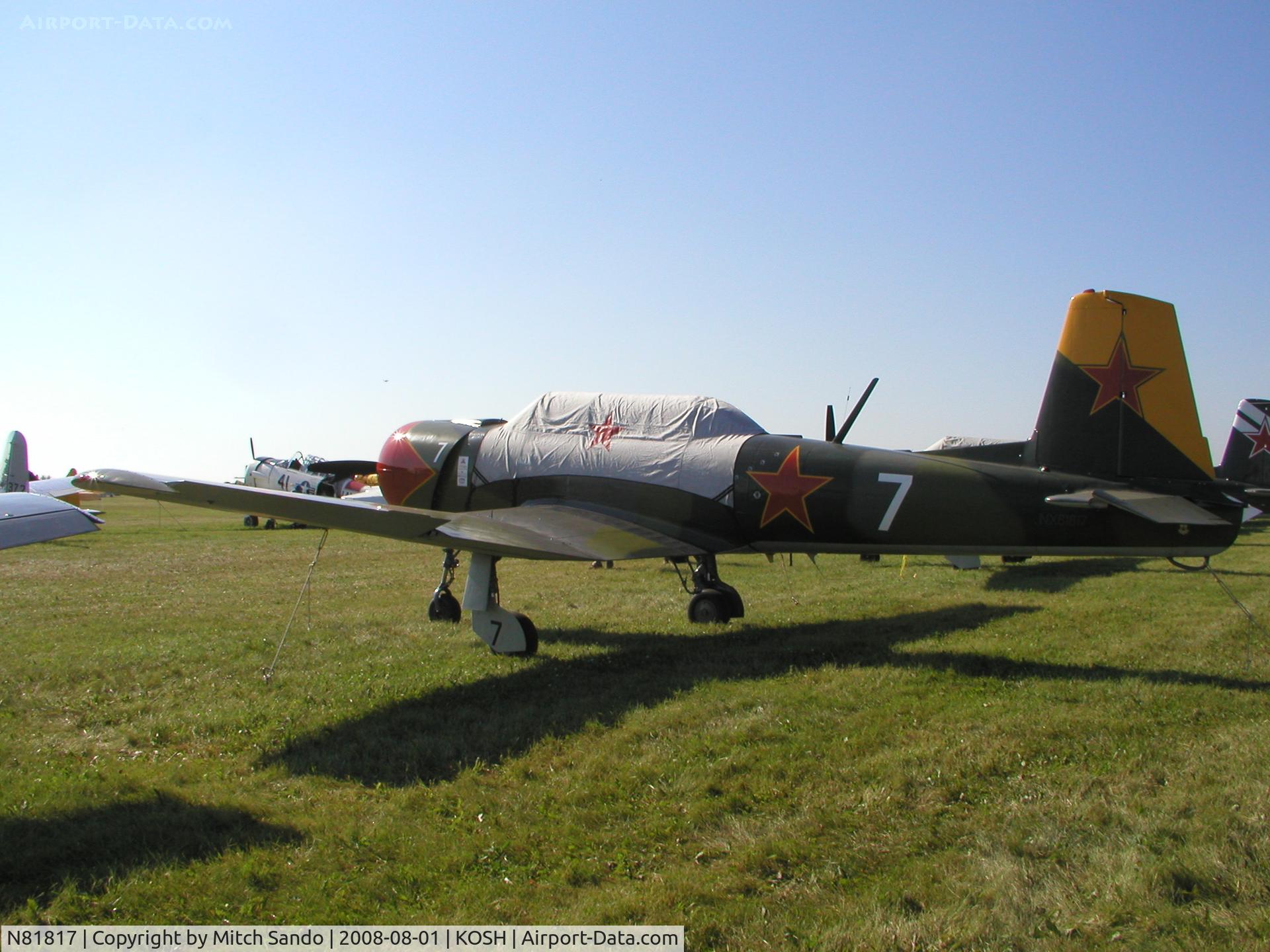 N81817, 1972 Nanchang CJ-6A C/N 2851260, EAA AirVenture 2008.