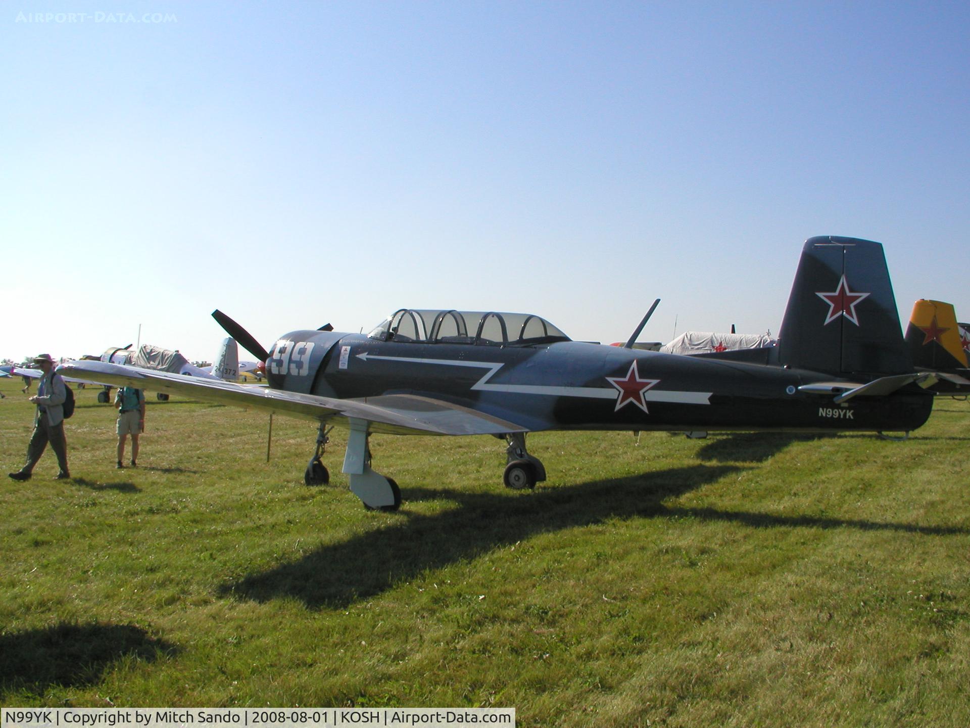 N99YK, 1965 Nanchang CJ-6 C/N 1332010, EAA AirVenture 2008.