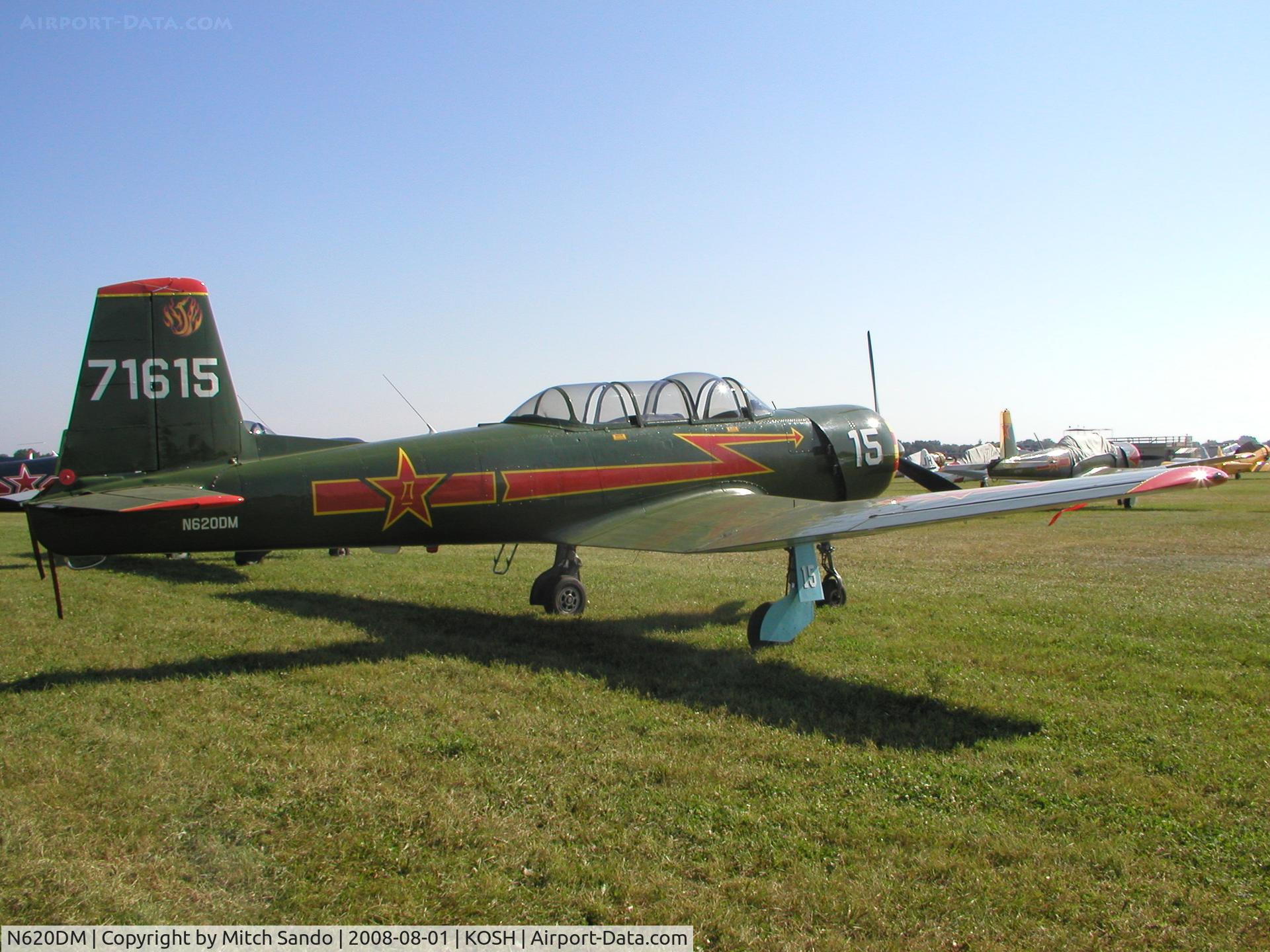 N620DM, 1969 Nanchang CJ-6A C/N 2532080, EAA AirVenture 2008.